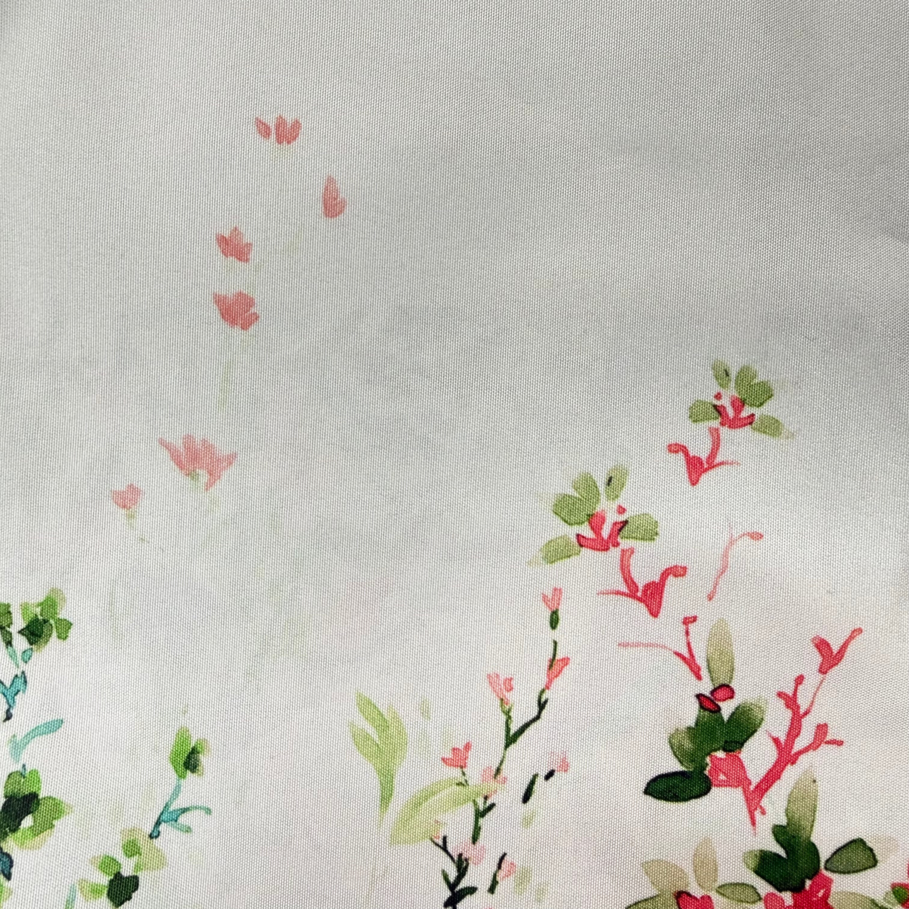 Floral Printed Polyester Taffeta Fabric – 2.0m | SALEXM86