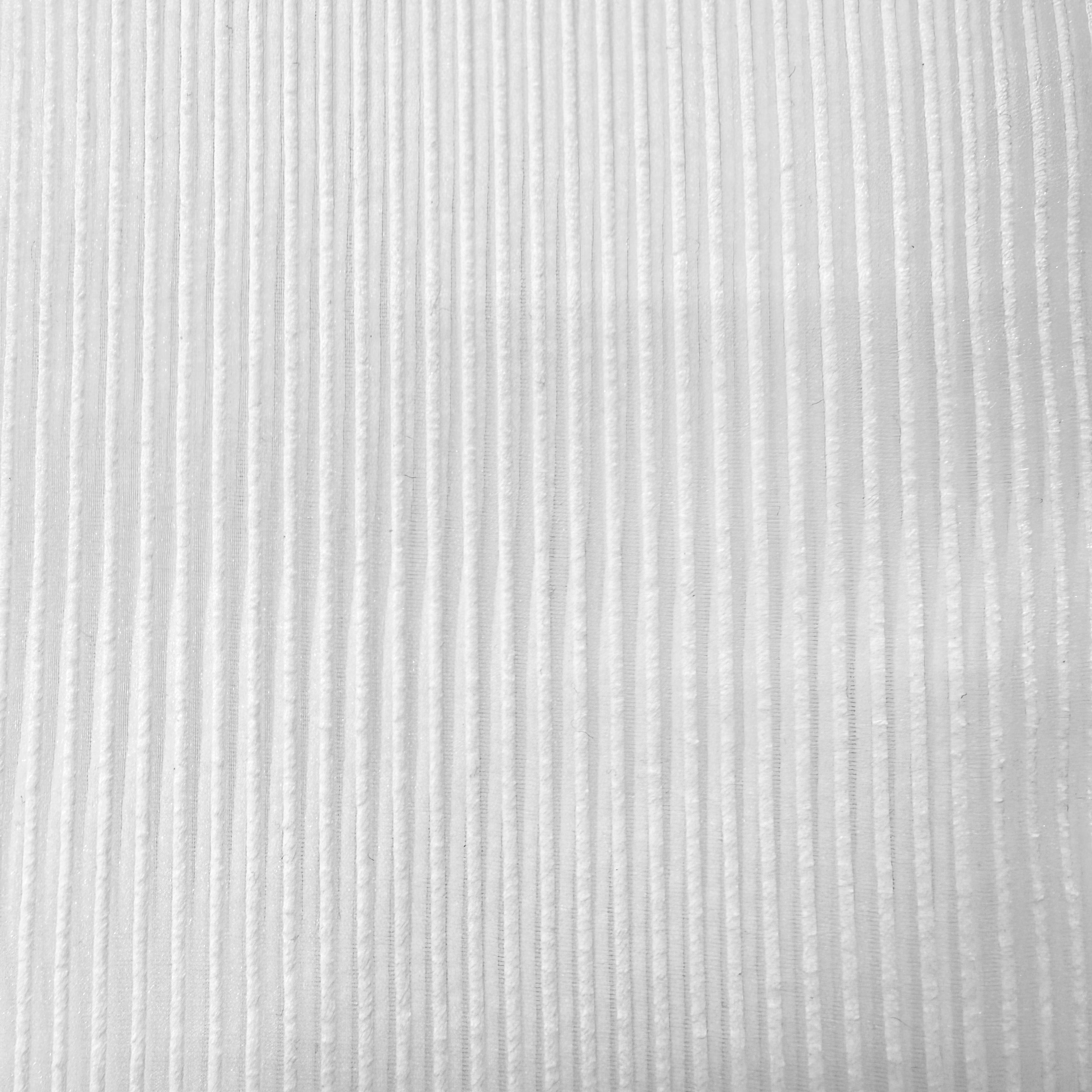 100% Polyester White Organza Stripe - 4.60m | SALEXM93