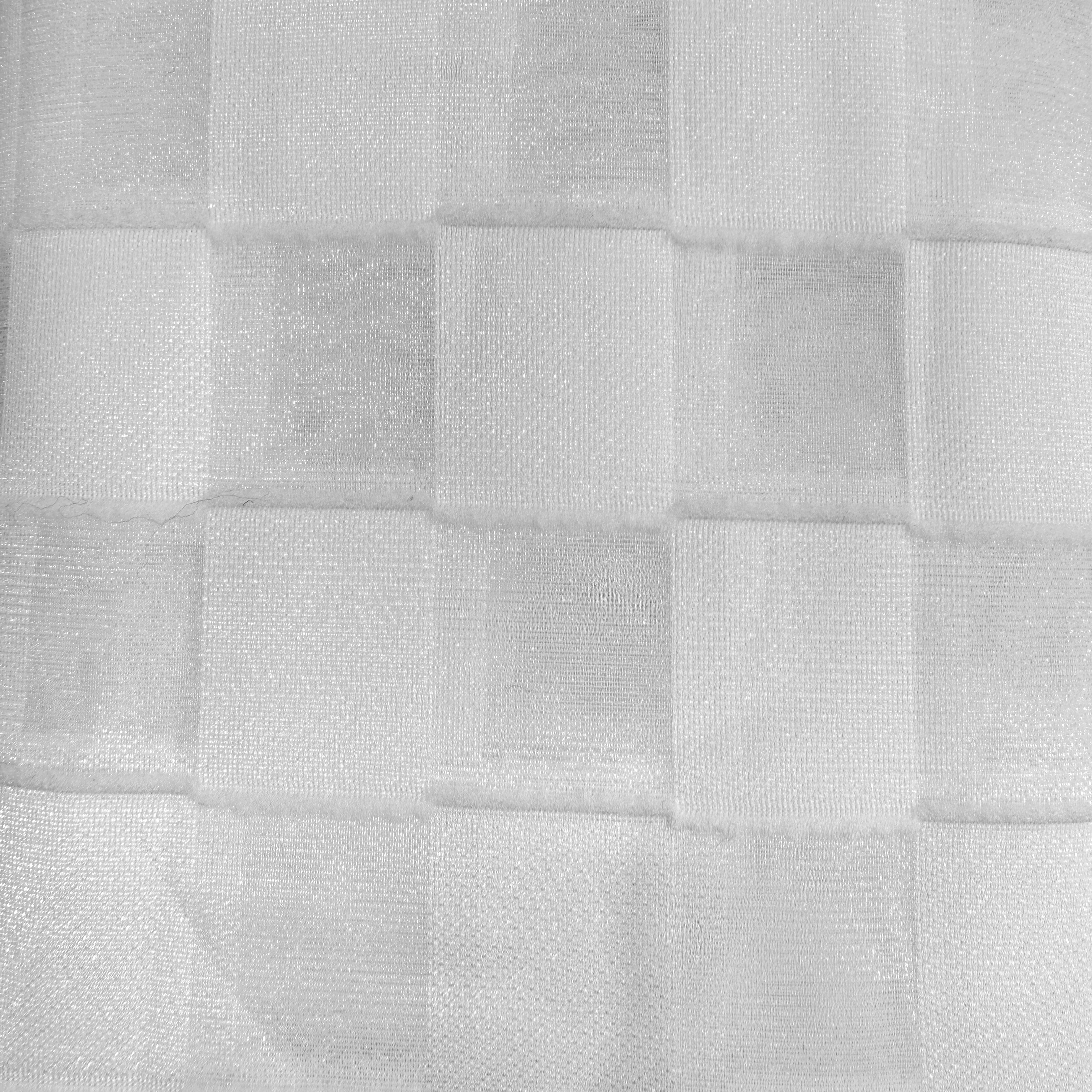 Off White Big Checked Polyester -3.0m | SALEXM100