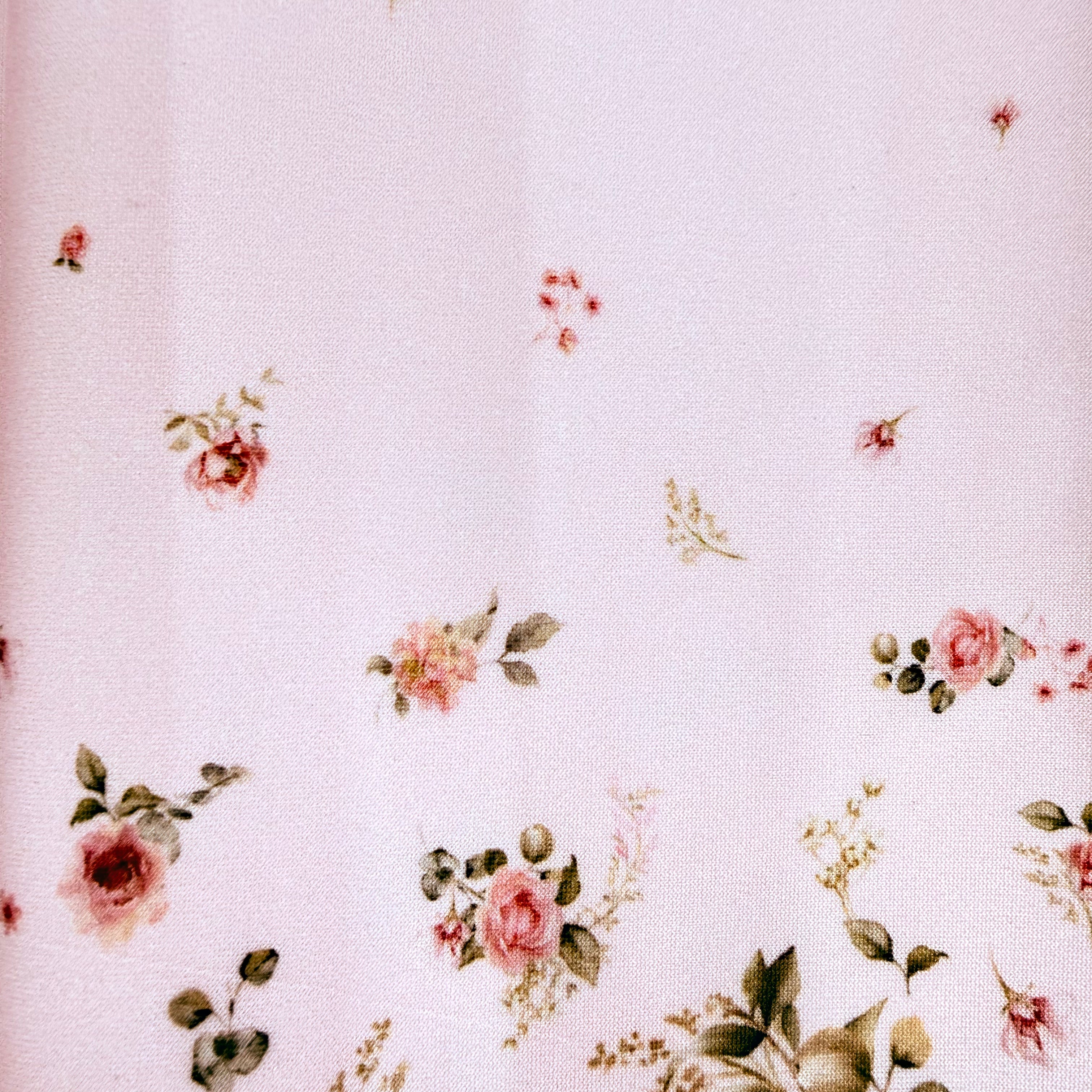 Peach Border Floral Scuba Jersey -3.00m | SALEXM195