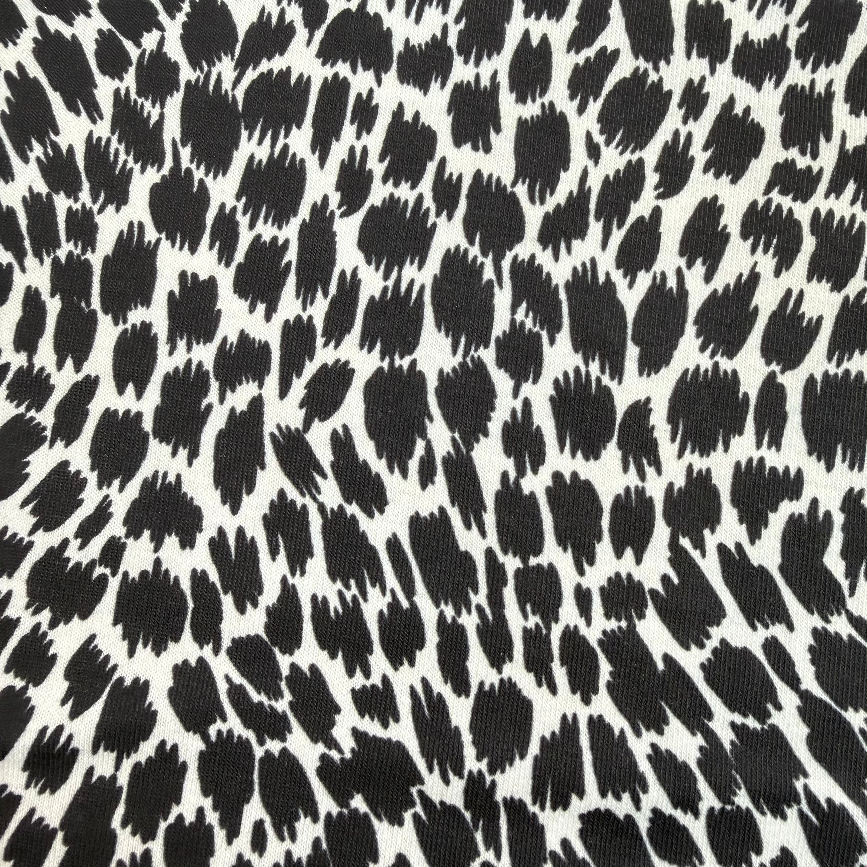 Black and White Printed Scuba Jersey - 2.40m | SALEXM109