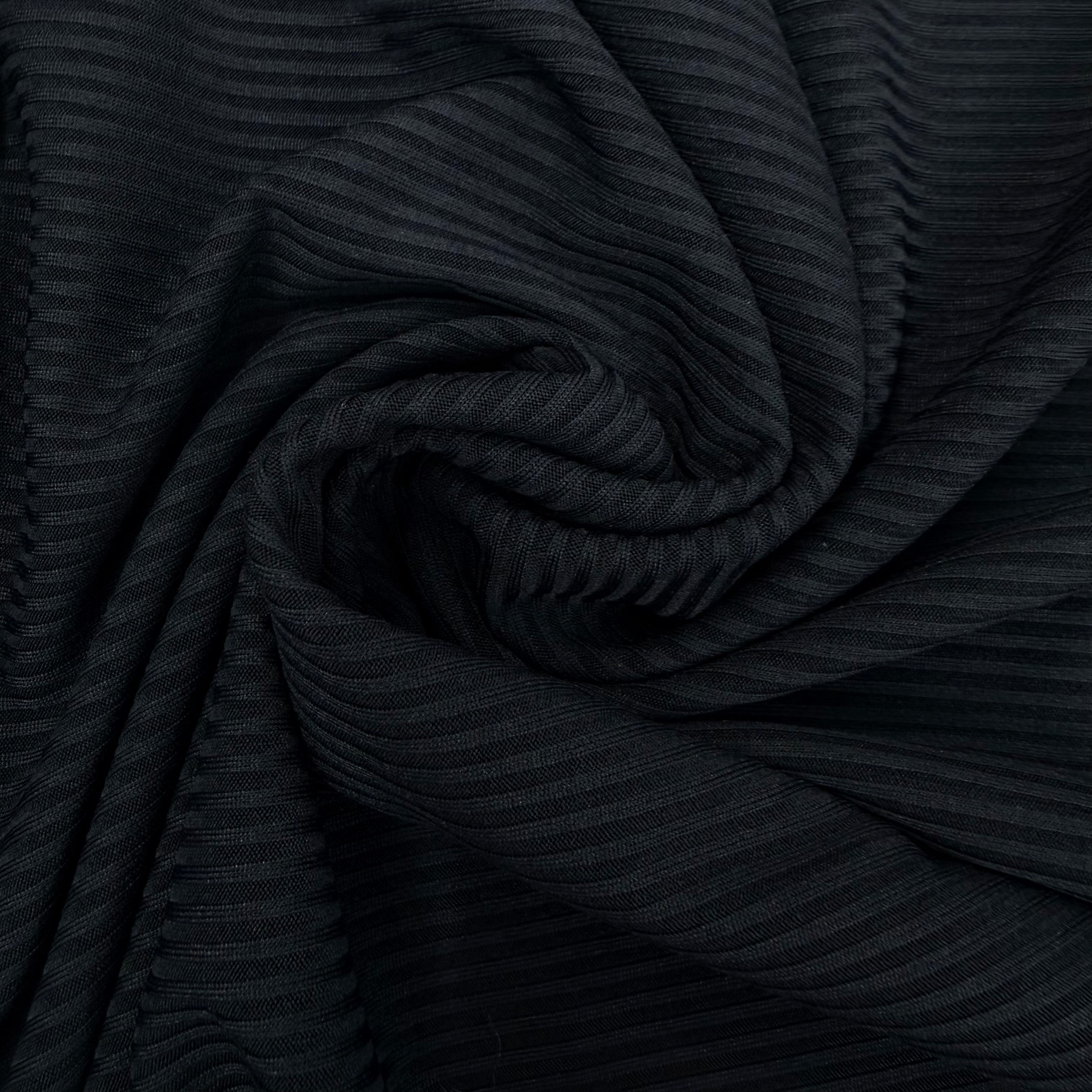 Navy Clique Rib Jersery with pattern– 2.70m | SALEXM130