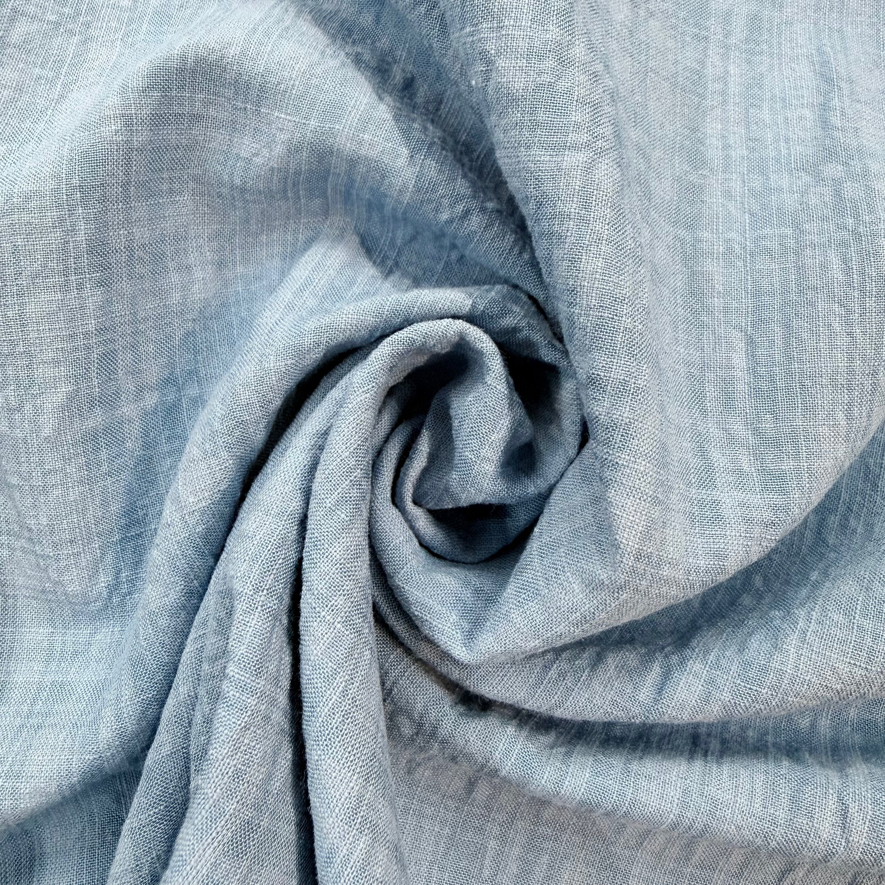 Blue Cotton Feel Dressmaking Fabric - 2.30m | SALEXML147