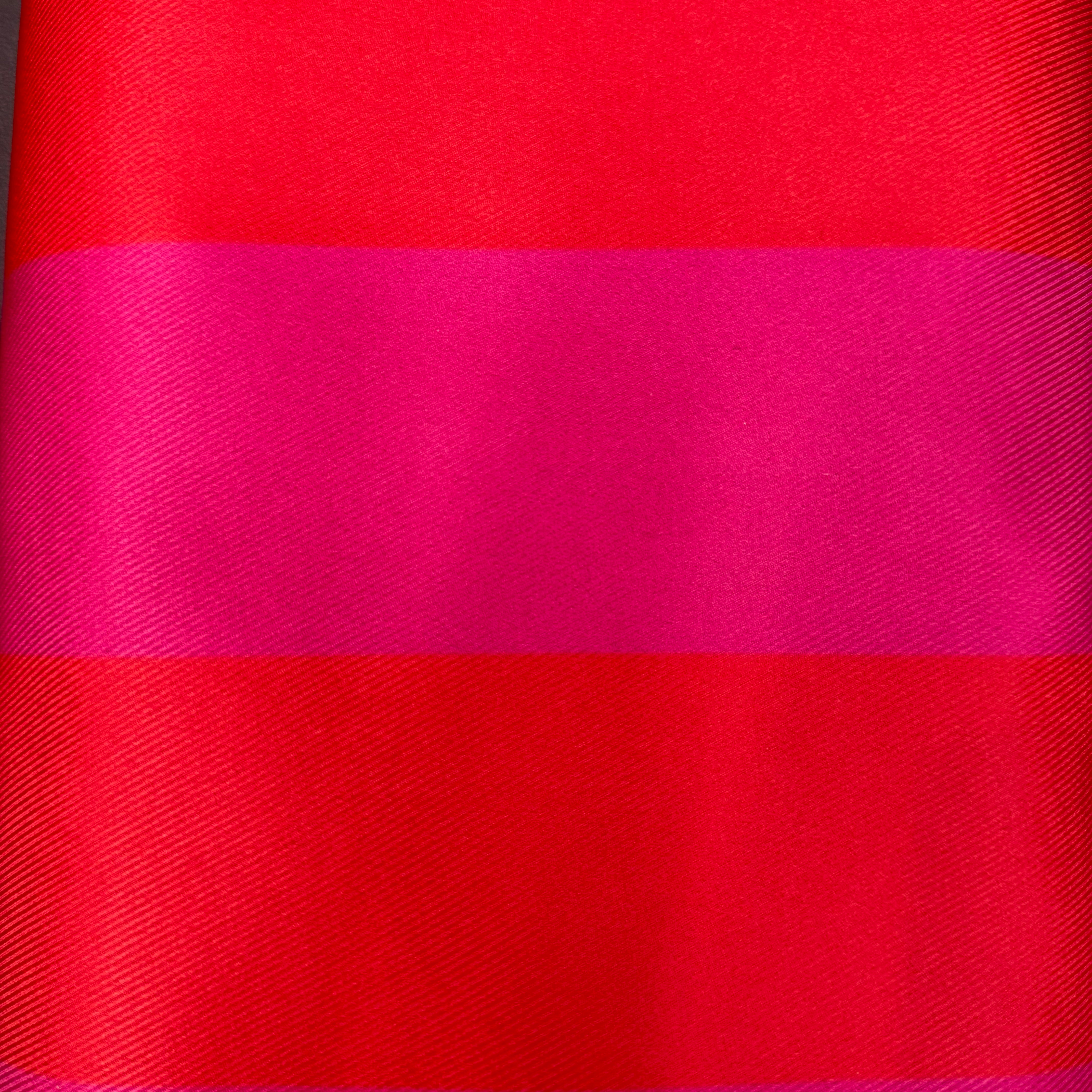 Red and Dark Pink Stripy Printed Drill | SALXM159