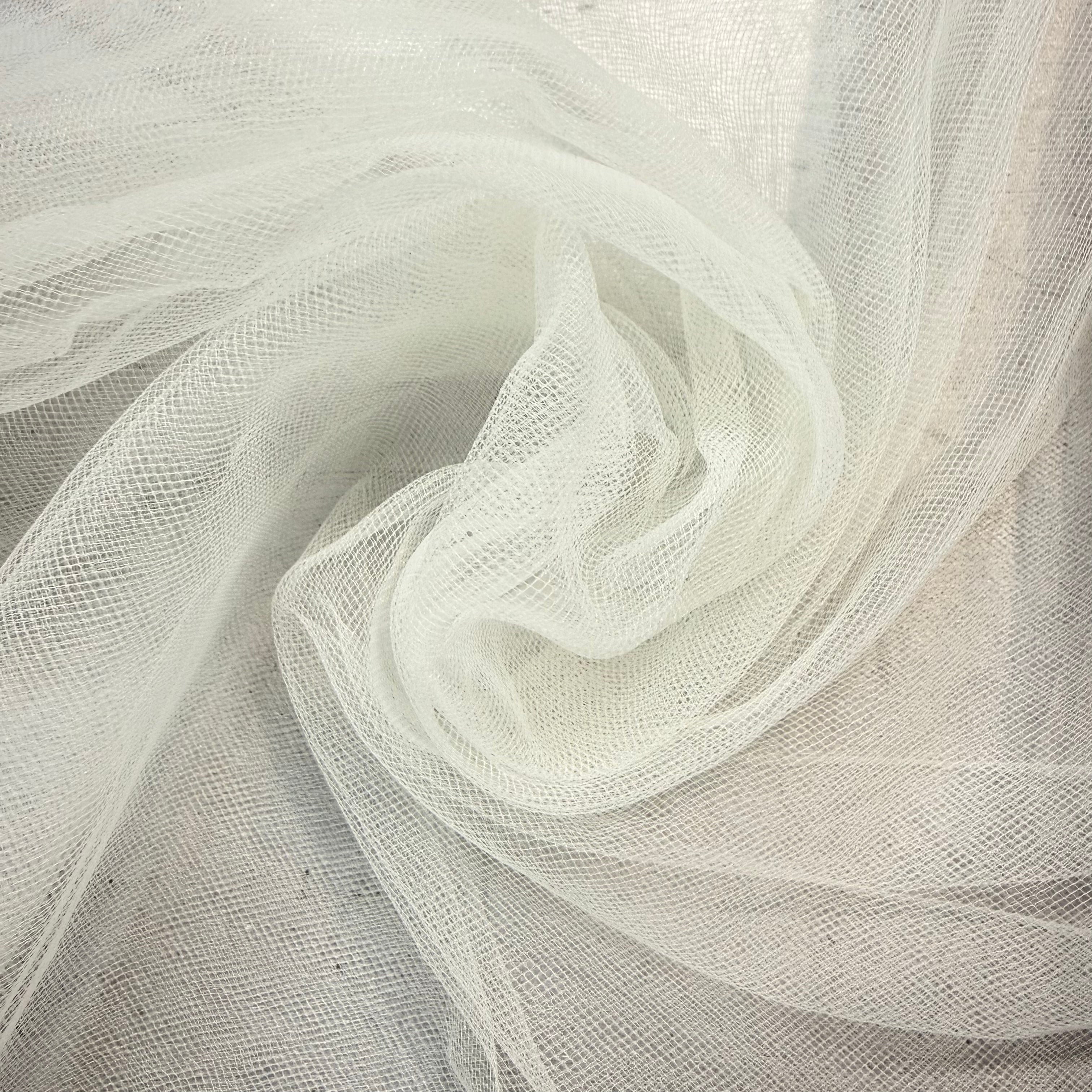 Medium Soft Small Polyester Tulle- White & OffWhite | SALEXM-180,181
