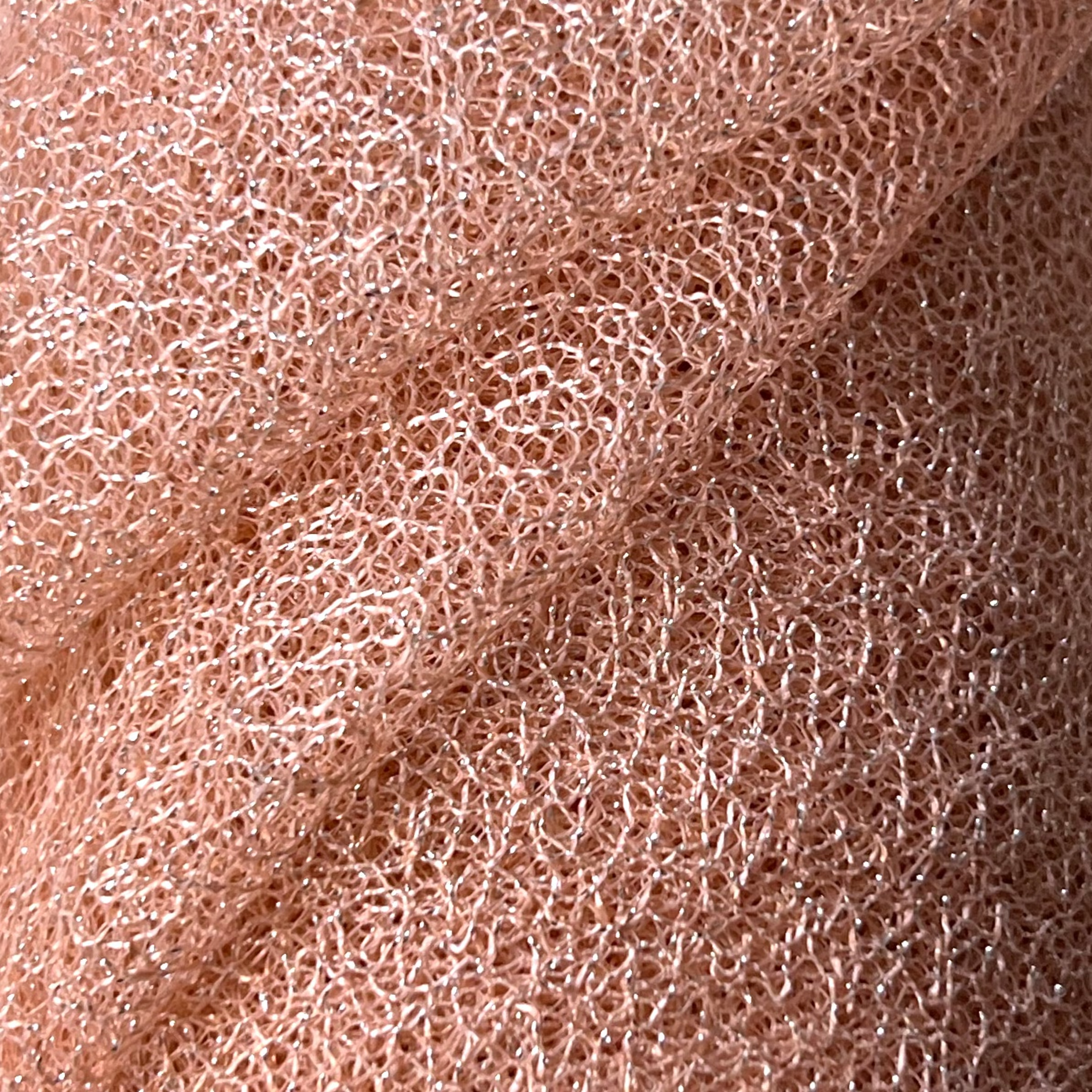 Metallic Mesh Fabric Durable Shimmering Textile | AE021 AI/9514