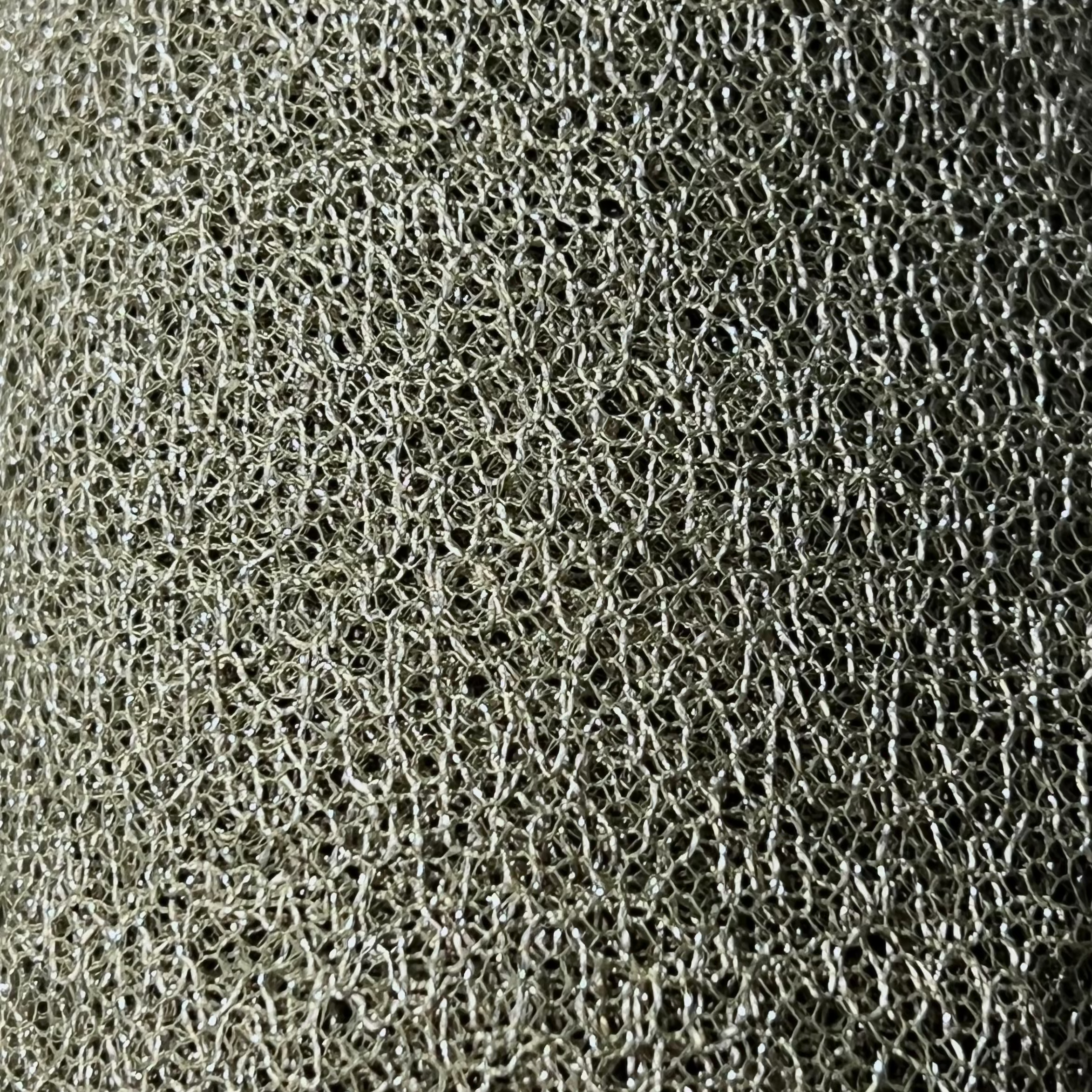 Metallic Mesh Fabric Durable Shimmering Textile | AE021 AI/9514