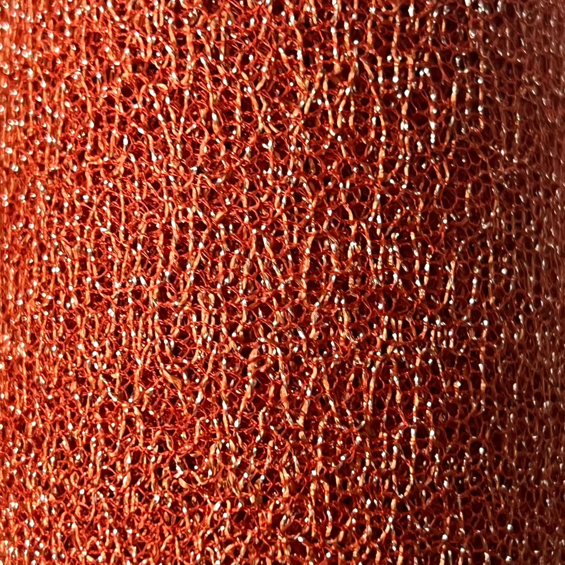 Metallic Mesh Fabric Durable Shimmering Textile | AE021 AI/9514
