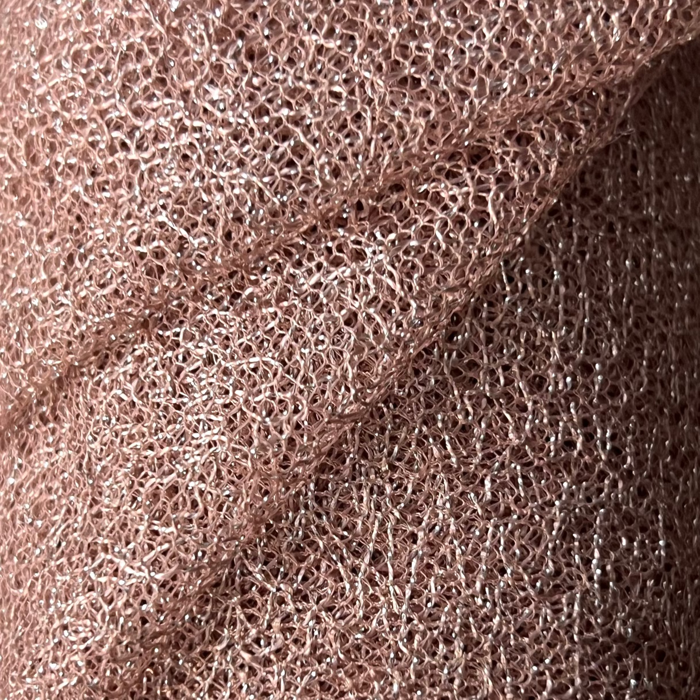 Metallic Mesh Fabric Durable Shimmering Textile | AE021 AI/9514