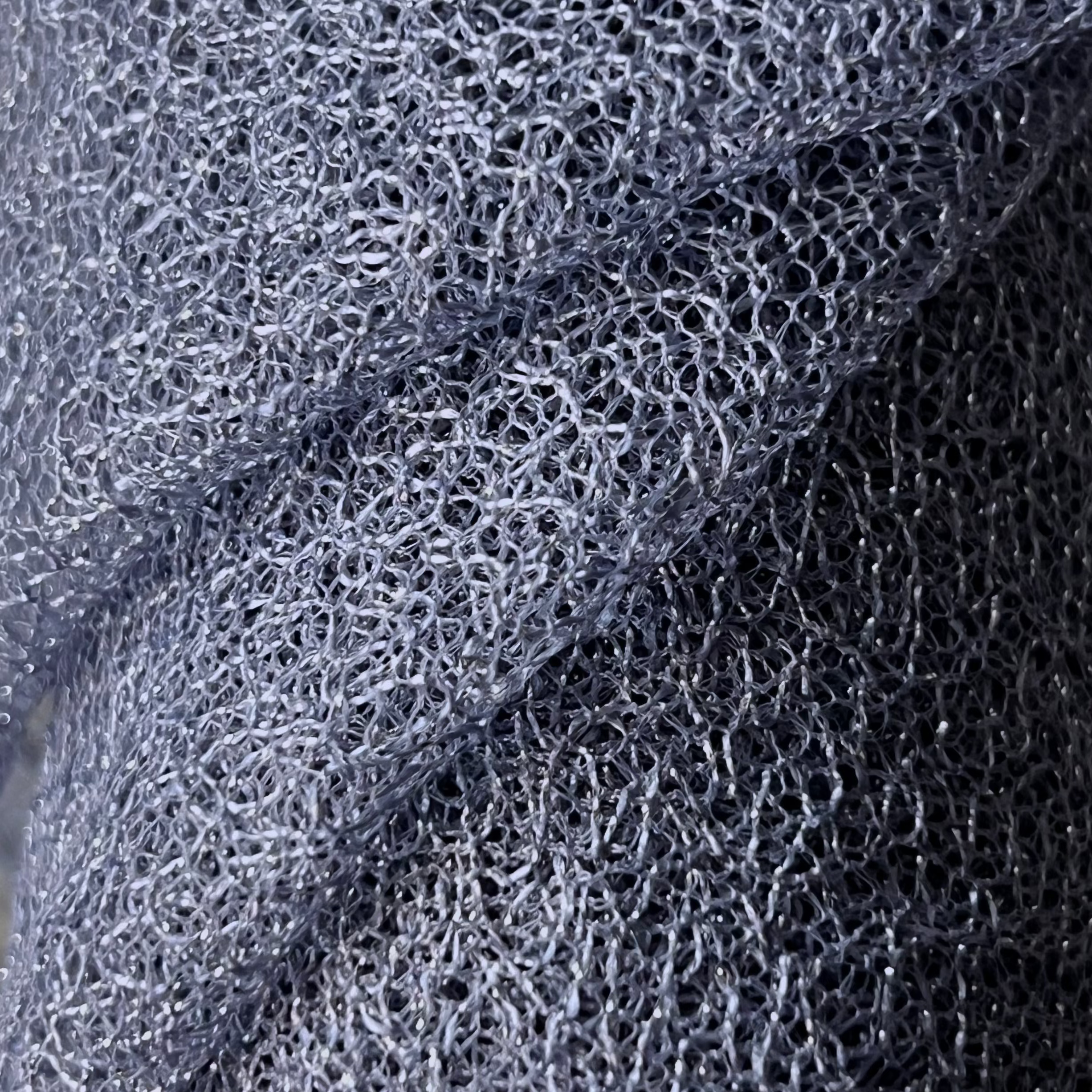 Metallic Mesh Fabric Durable Shimmering Textile | AE021 AI/9514