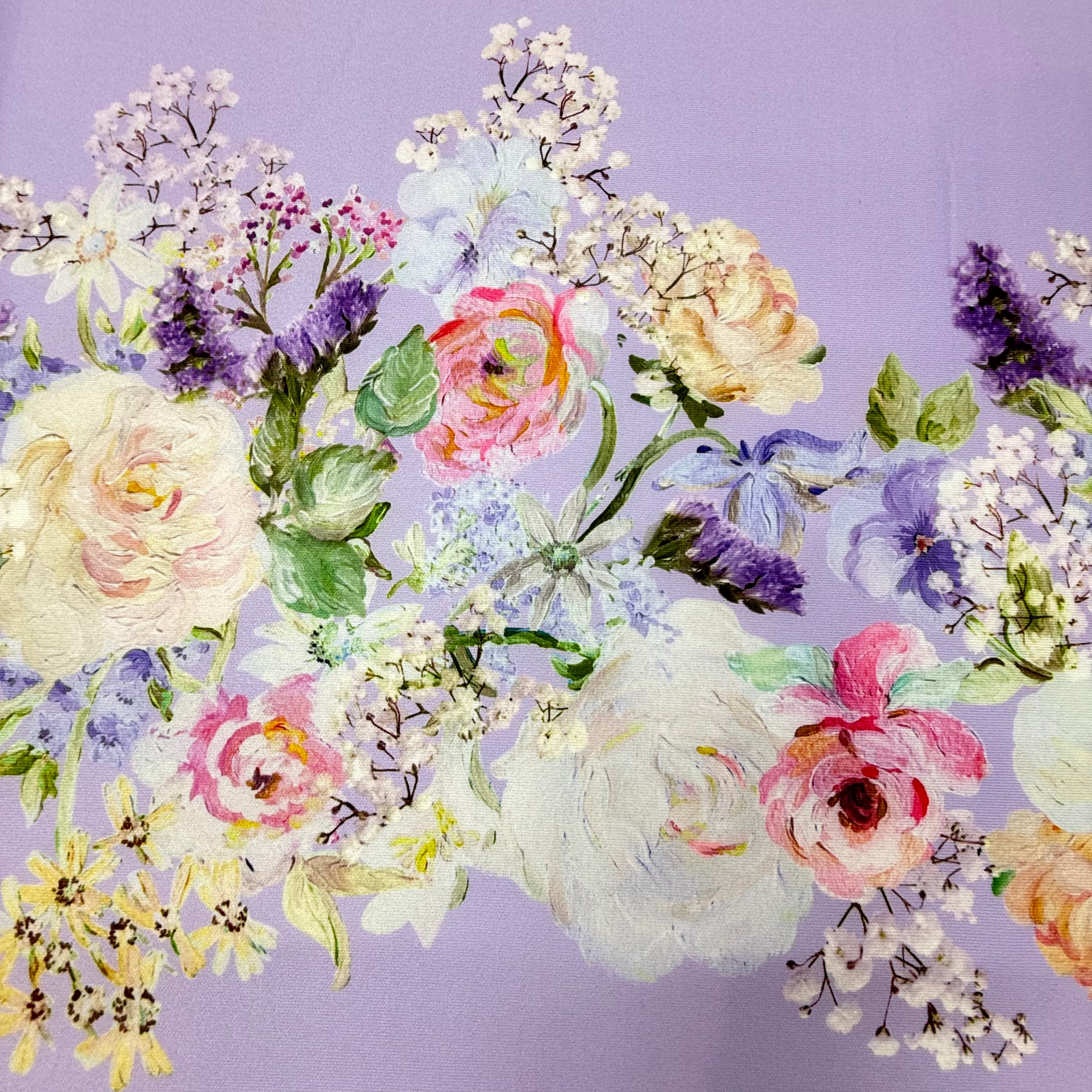 Lilac Floral Scuba Jersey, 2.80m | SALEXM187