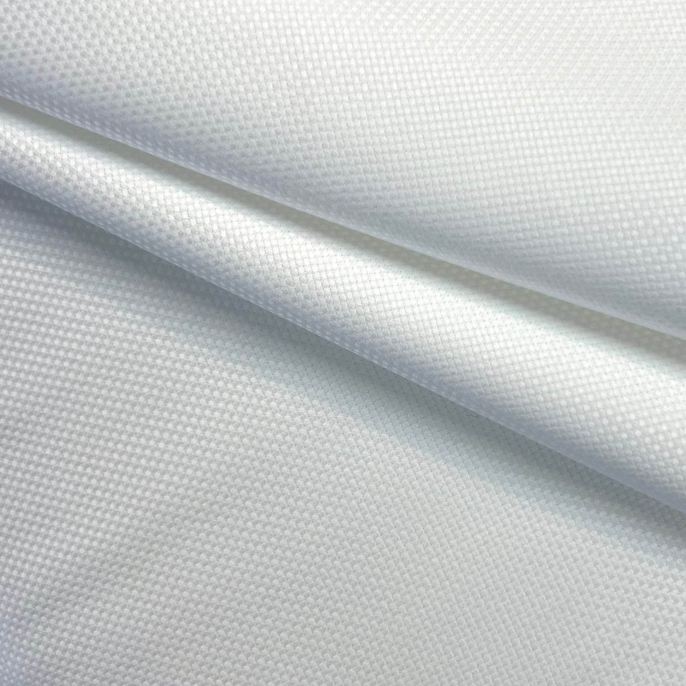 White 100% Cotton Pique Fabric for Polo Shirts | PH099 SR0258