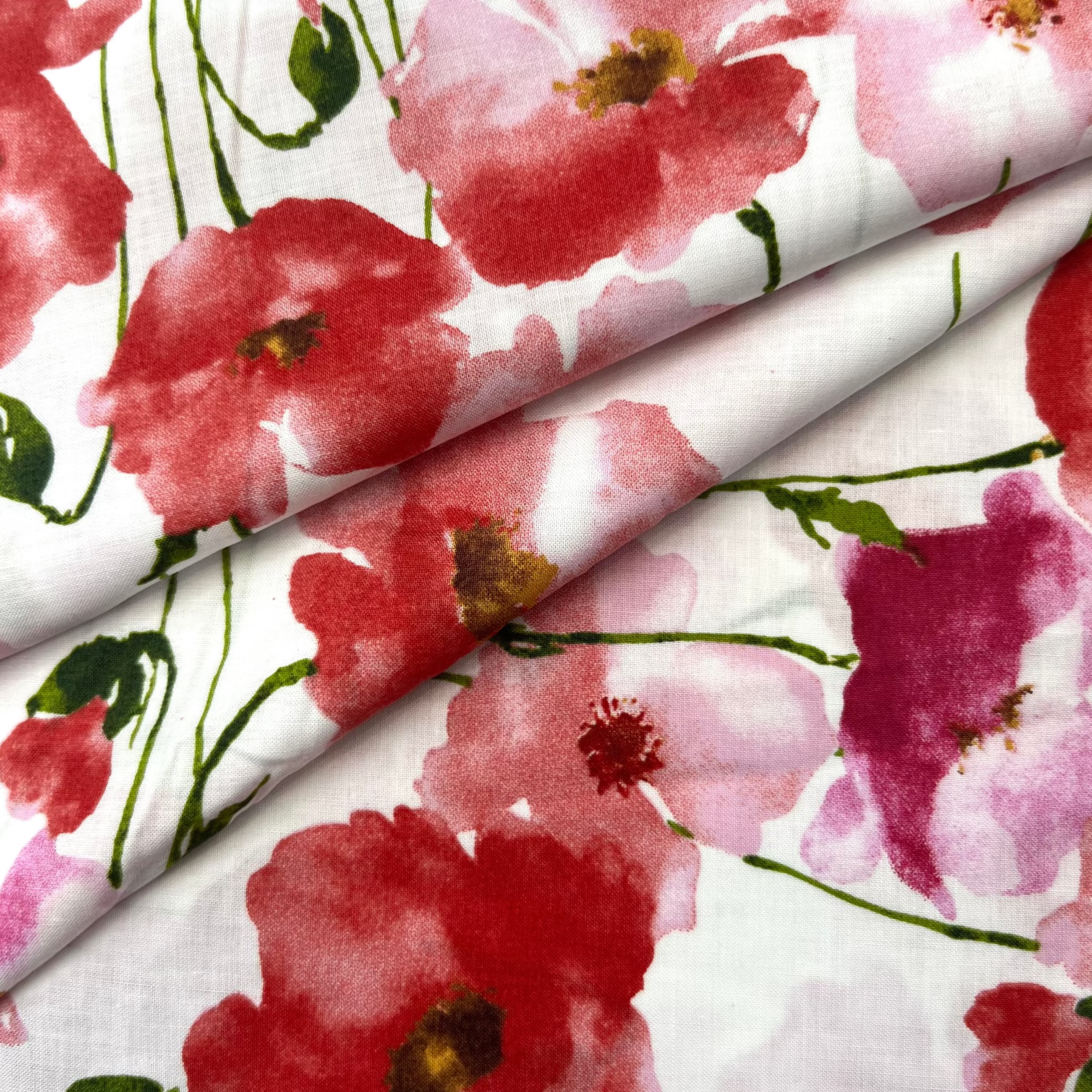 Multi-Colour Floral Pima Cotton Lawn Print | PH108 SI0302/A