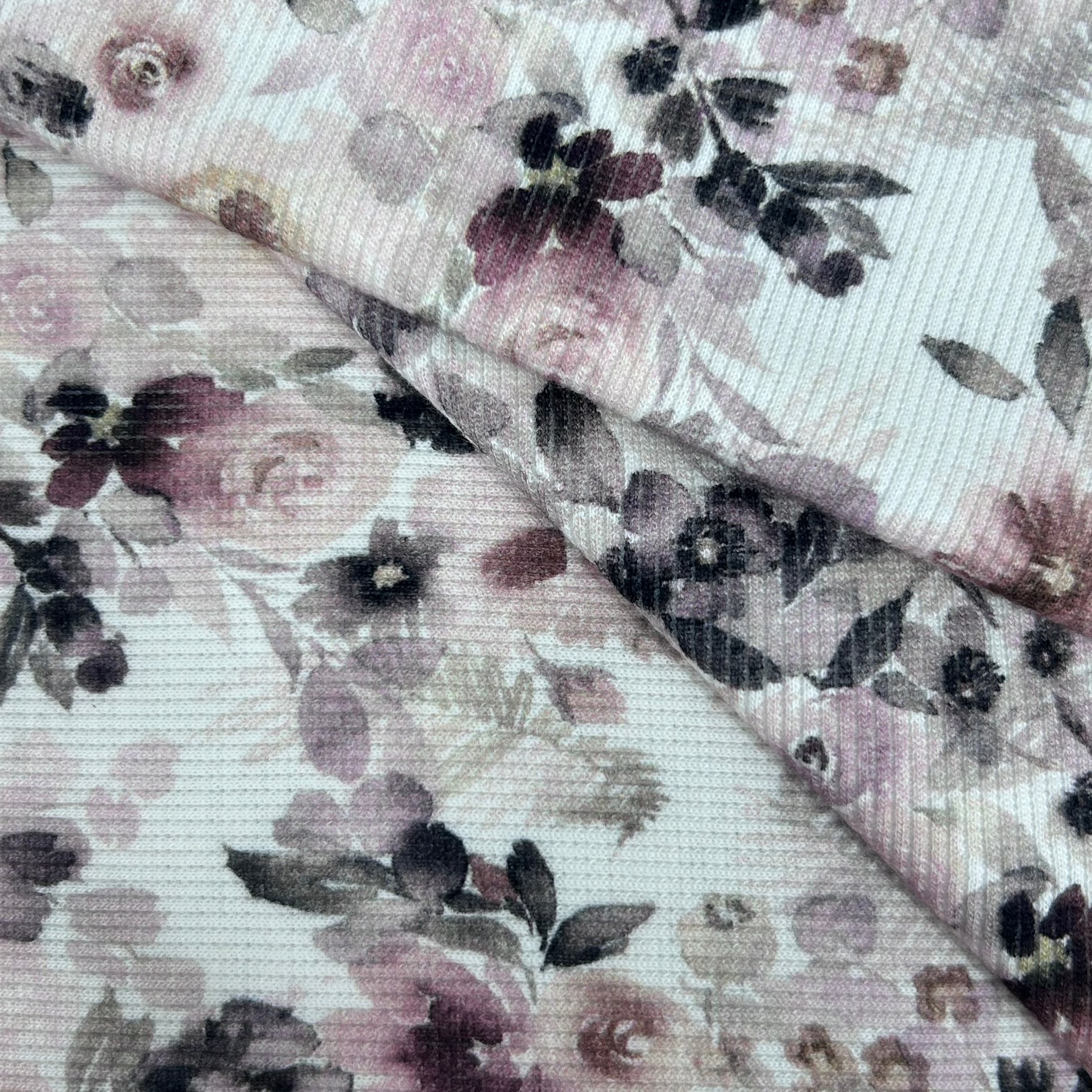 Cotton Rib Printed Jersey NB047 23550