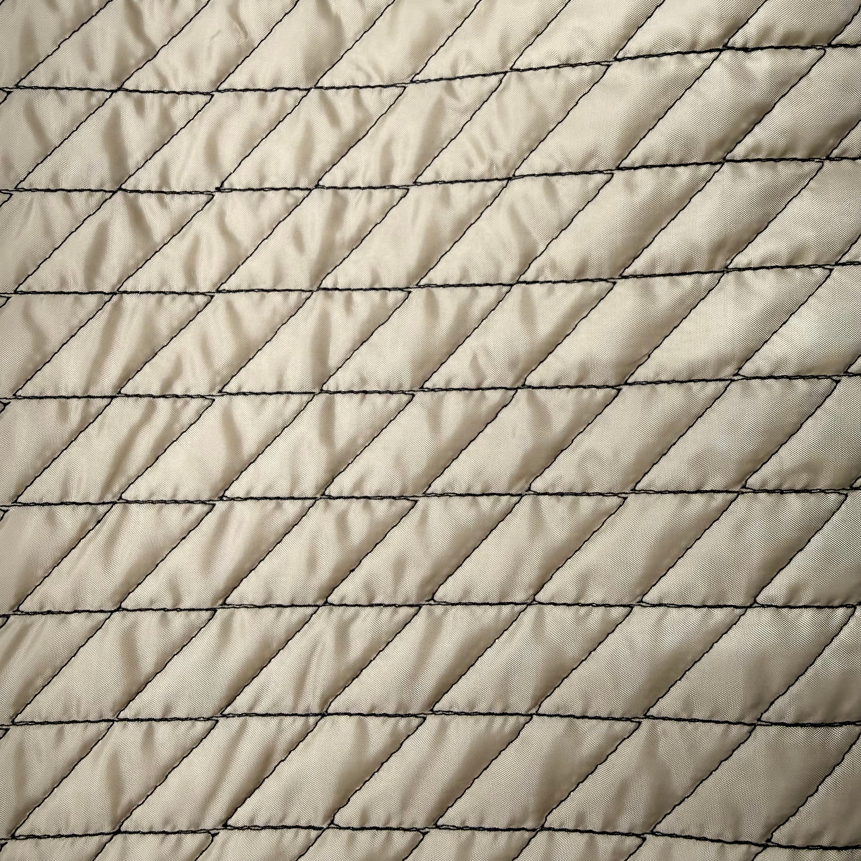 Beige Quilted Polyester Lining Diamond Stitch Fabric |SALEXM394