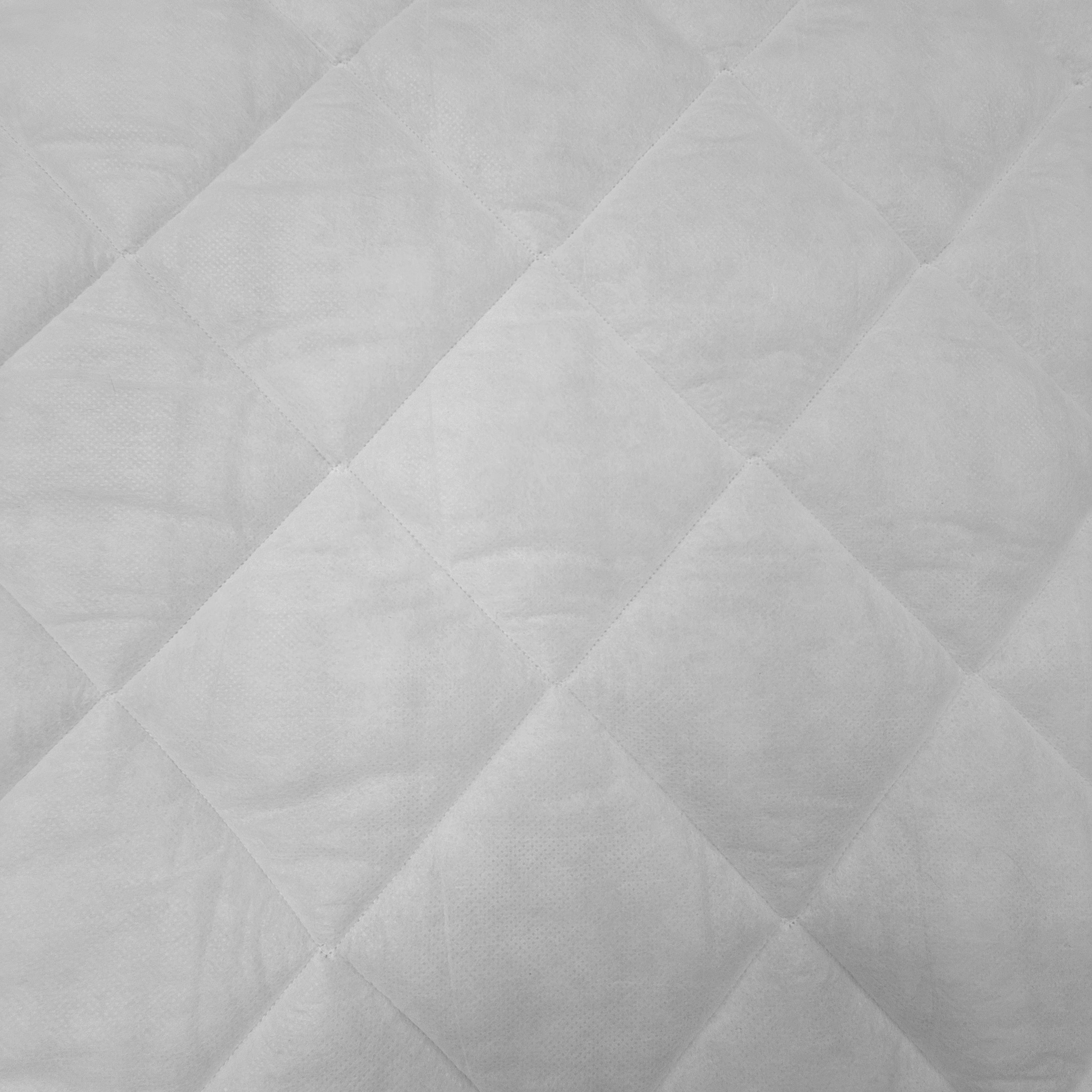 Cream Double Sided Padded Quilted Material Fabric With White Back | SALEXM395
