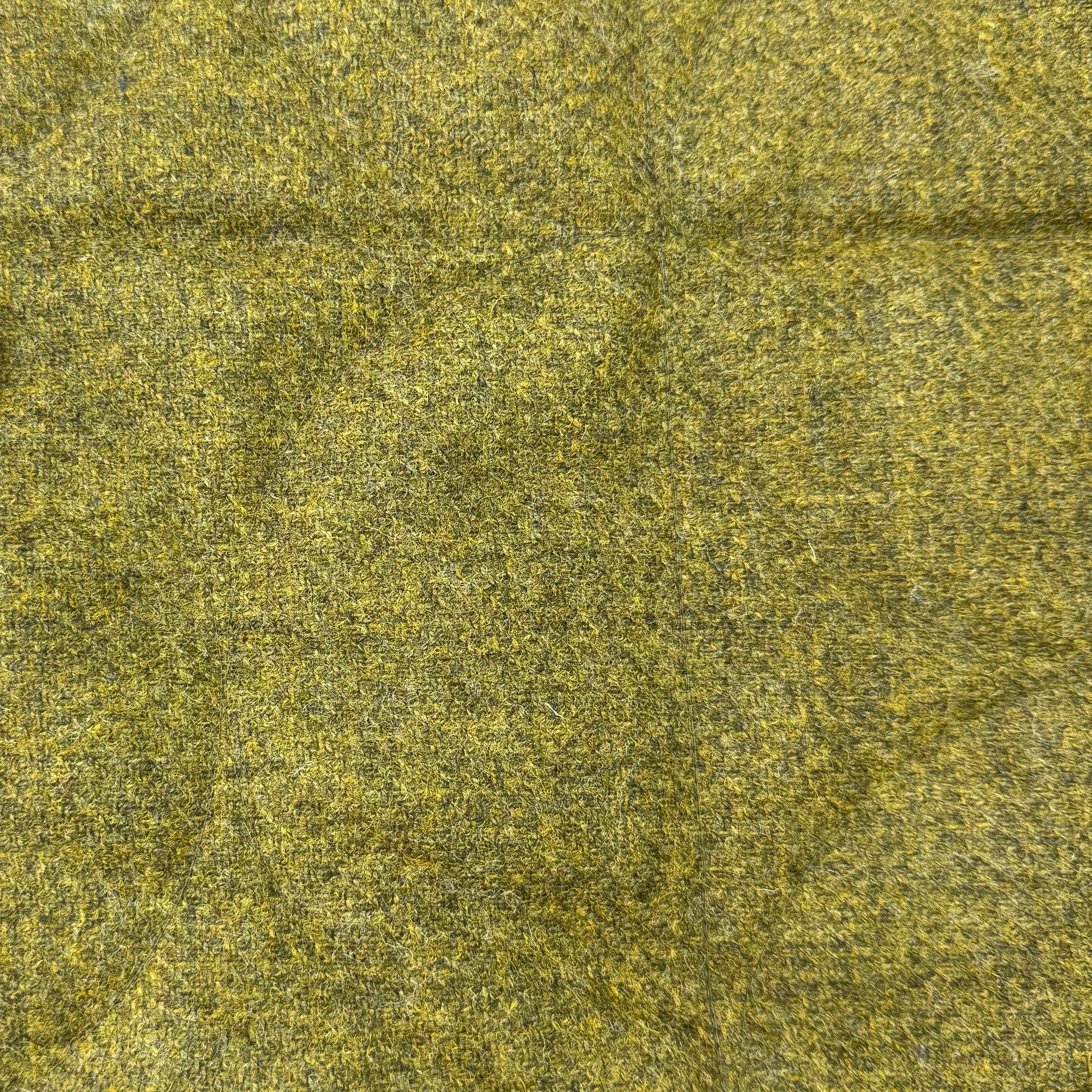 pear green melange Double Sided Padded Quilted Material Fabric With Olive green Back | SALEXM399