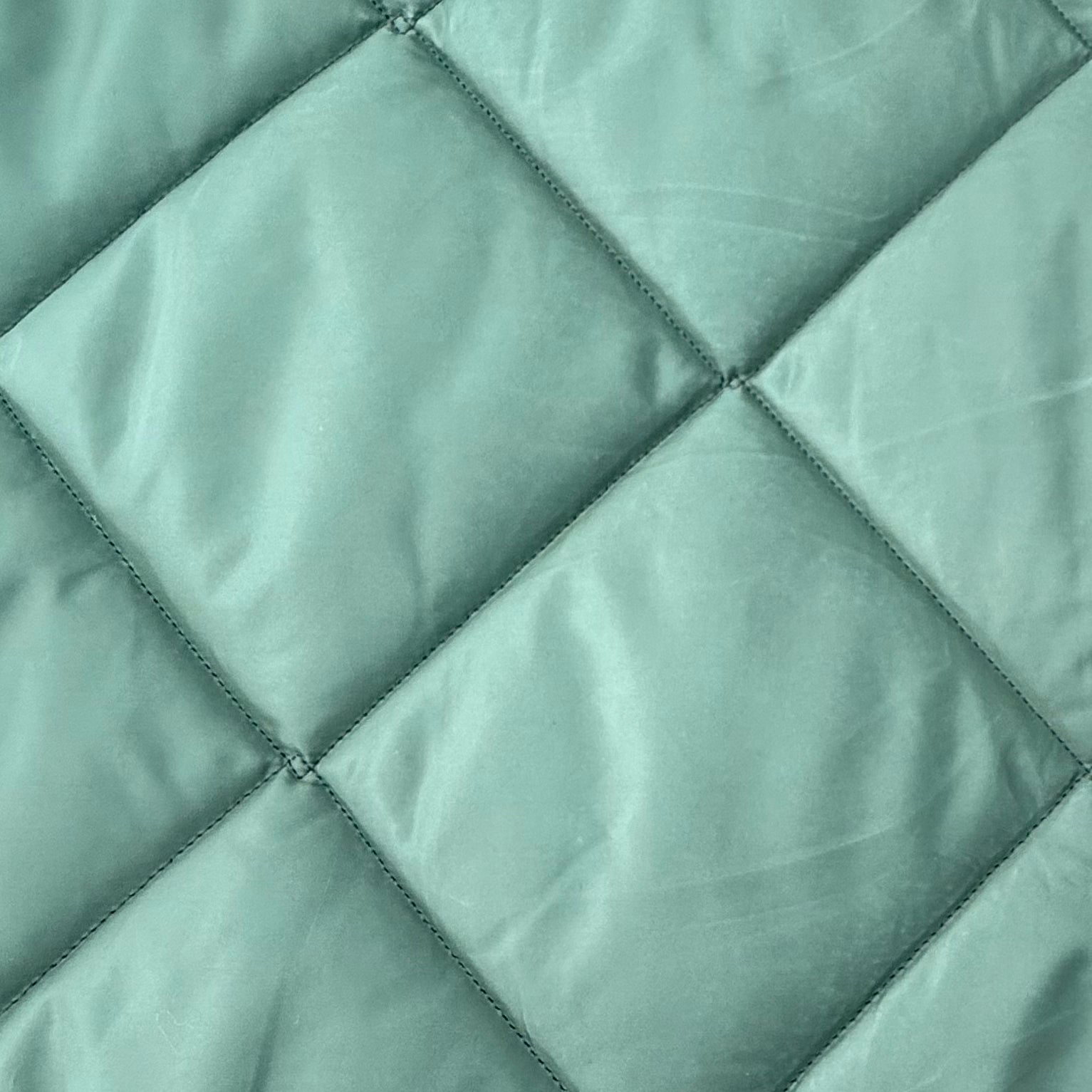 GreenDouble Sided Padded Quilted Material Fabric With White Back | SALEXM407