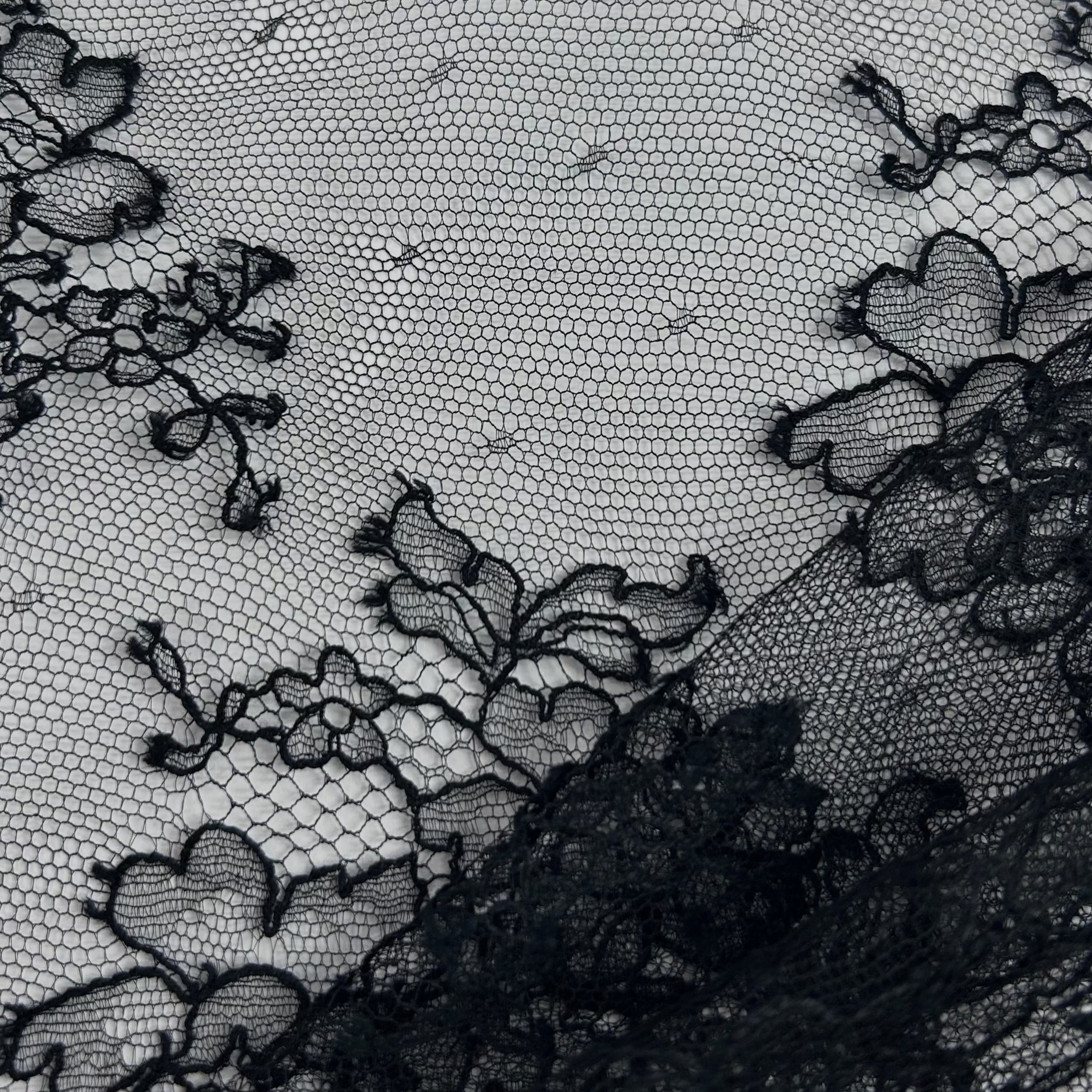 Polyamide & Cotton Floral Lace SOL024