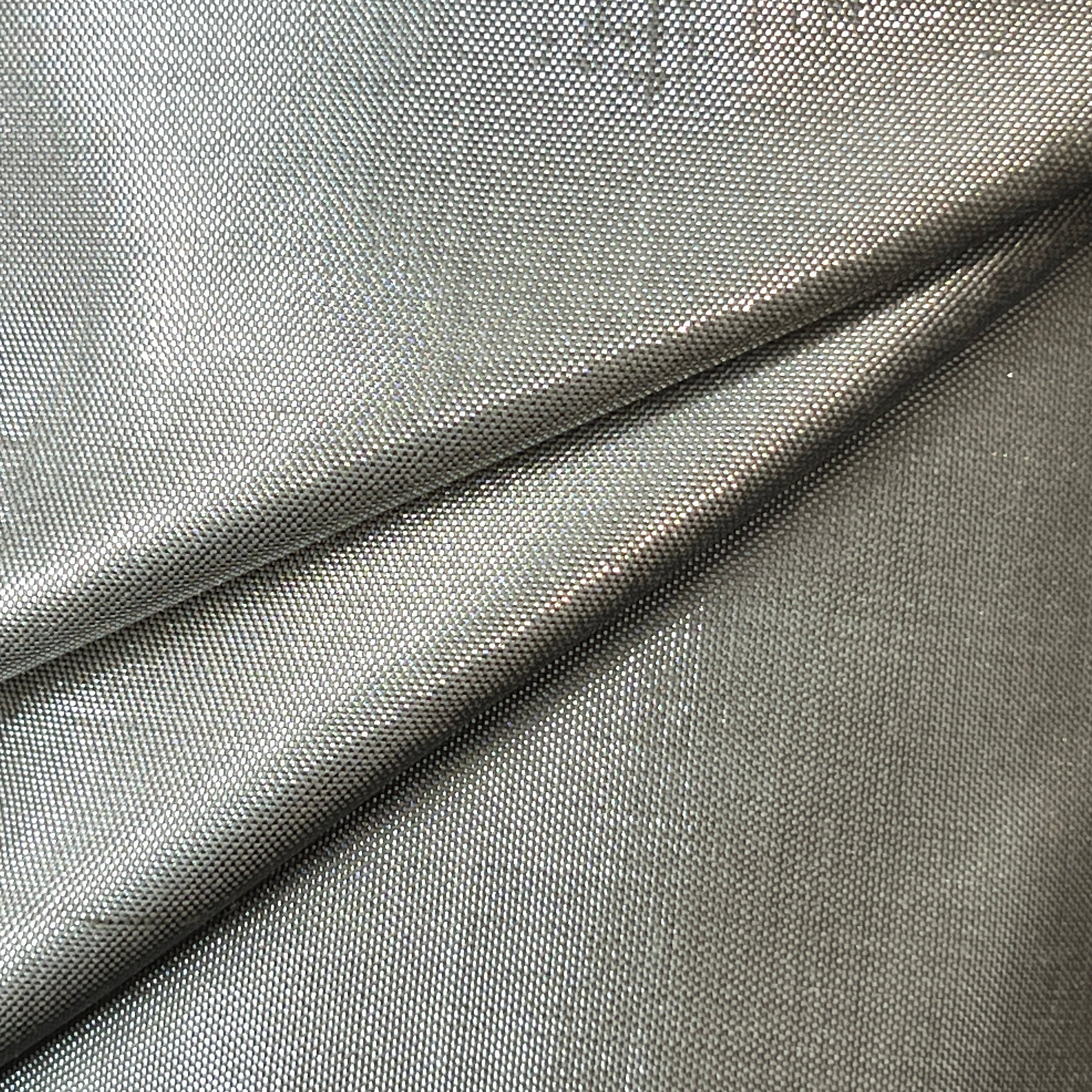 Close-up of gray fabric with a slight texture