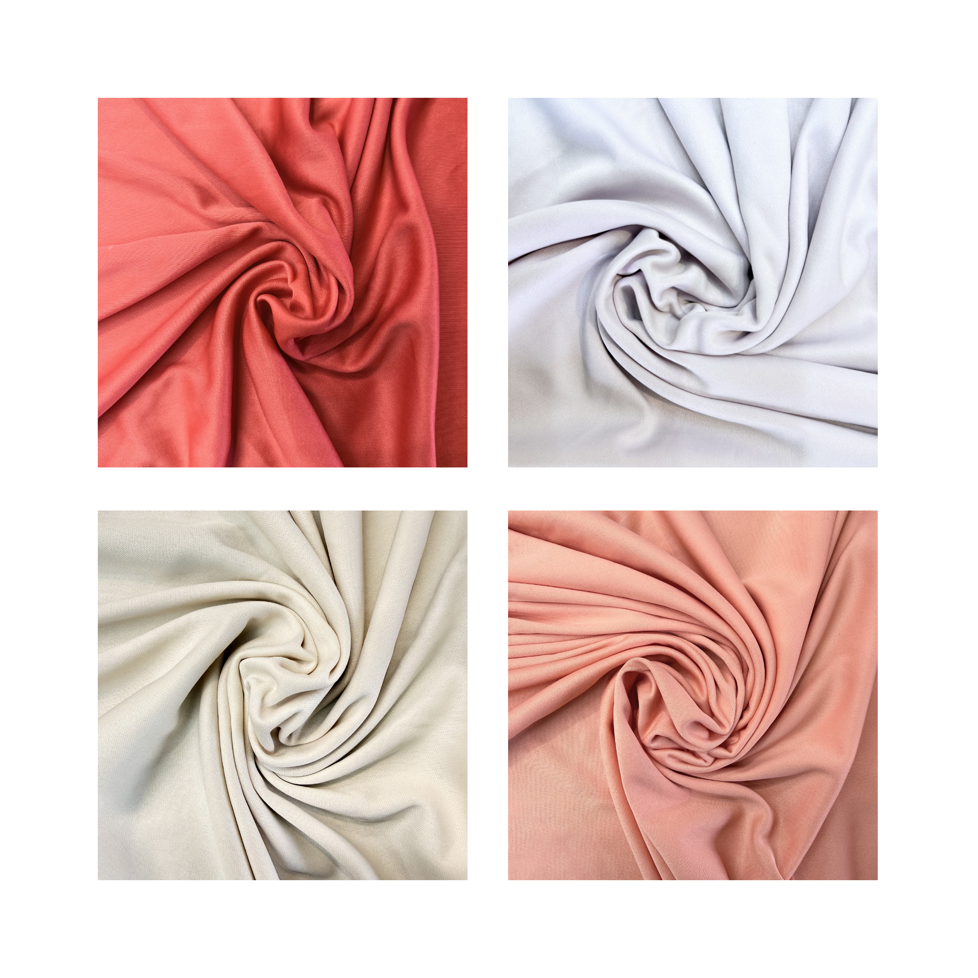 Polyester Jersey – Lilac, Coral, Cream, Peach | SALEXM 53,54,55,56