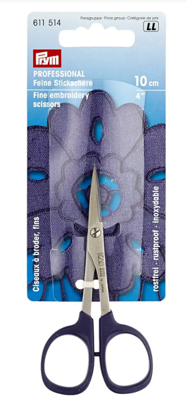 Embroidery scissors Professional, fine 10cm