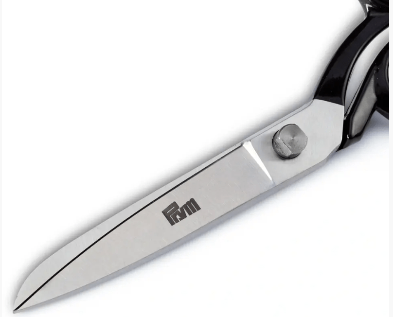 Galedi Pins 21cm black steel tailor's scissors with a logo.