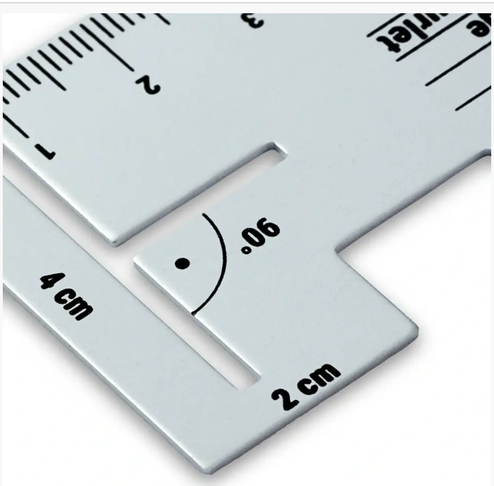 Seam gauge, aluminium