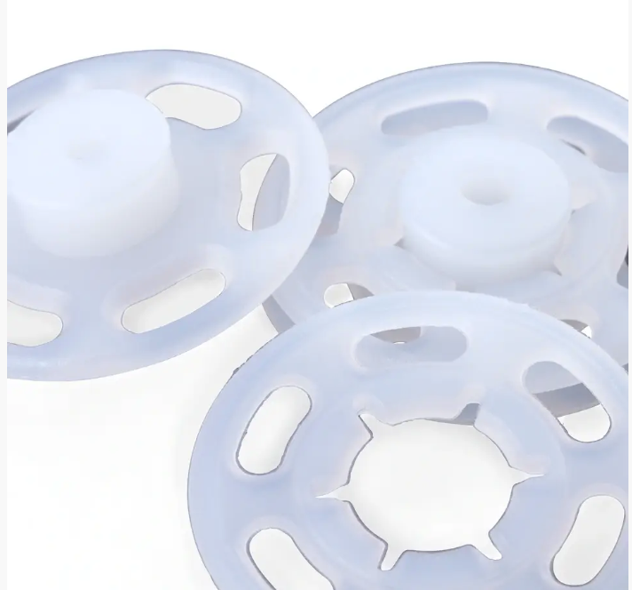 Snap fasteners, 21mm, transparent