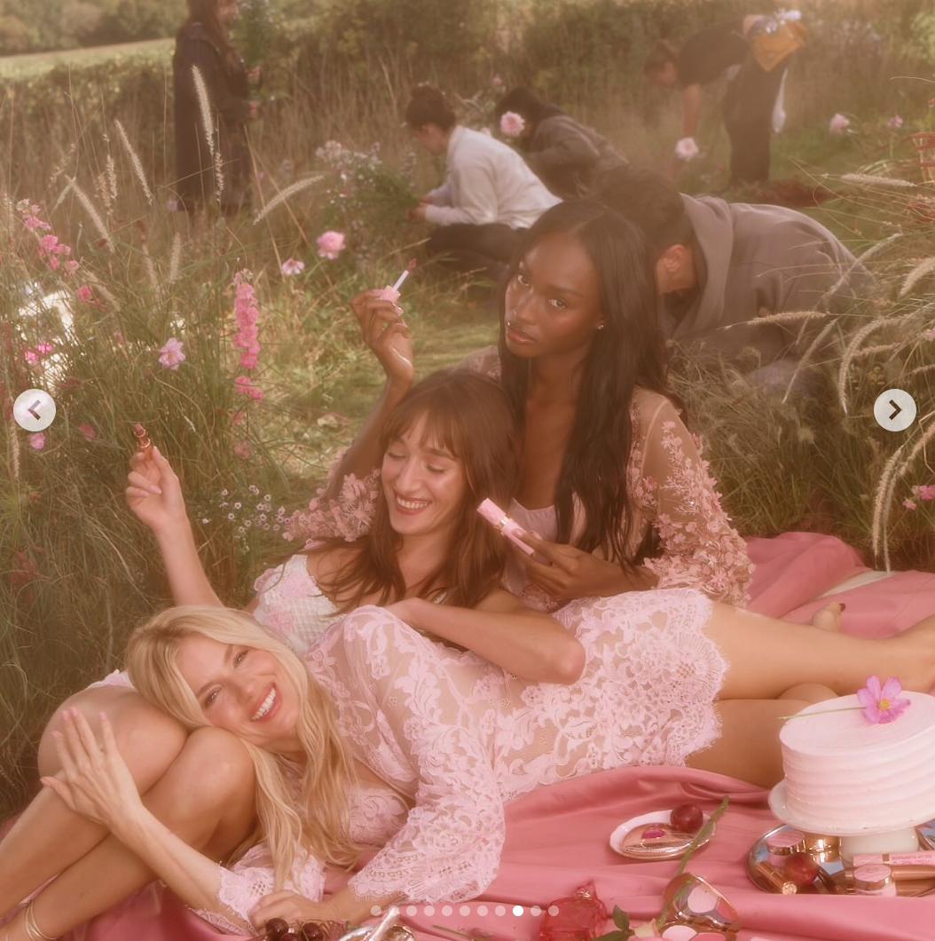 Pink Floral Lace Embroidery KB003