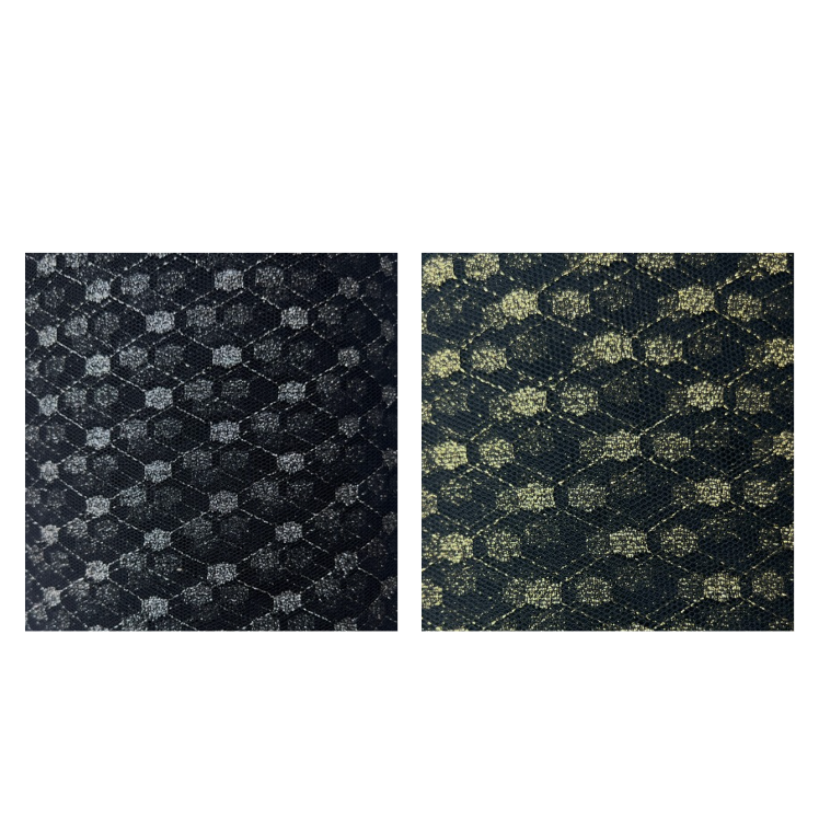 Two fabric swatches with floral patterns on a white background