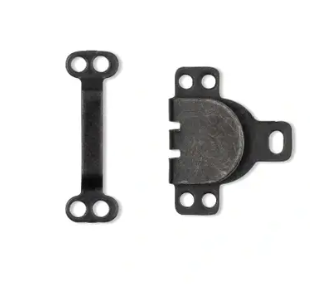 Hooks and bars for trousers and skirts, 9.5mm