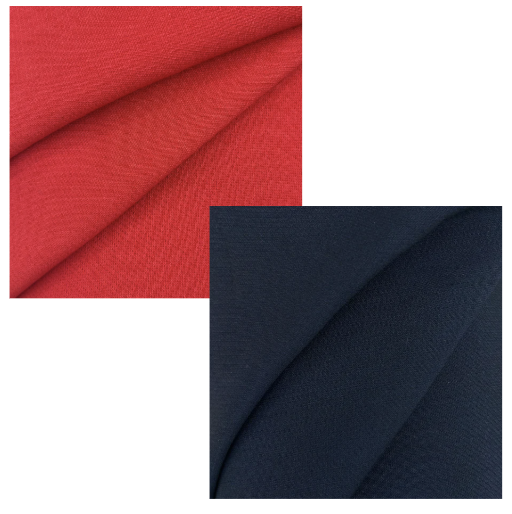 Double Face Wool & Silk Crepe Textured Textile | NSOU008
