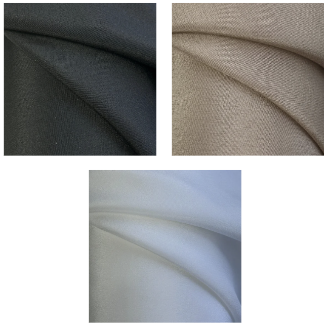 Black/White/Nude 100% Silk Crepe De Chine | AE001 AI/13694