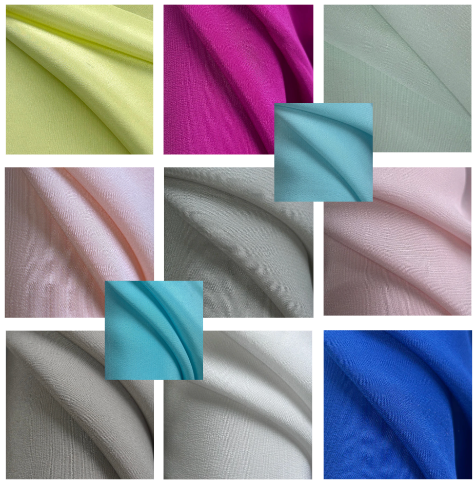 100% Silk Crepe De Chine Lightweight Fabric | LG001 1303