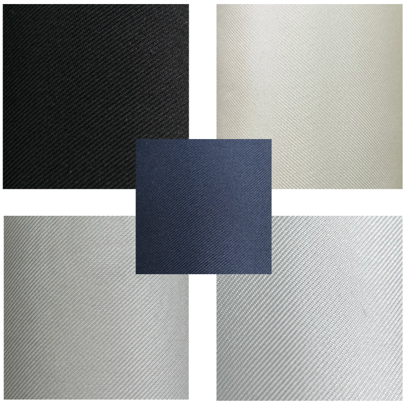 100% Silk Twill Medium Rib Textile Fabric | PO011 335D