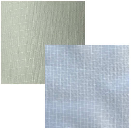 Waterproof Textile - Pale Yellow and Translucent White | X033
