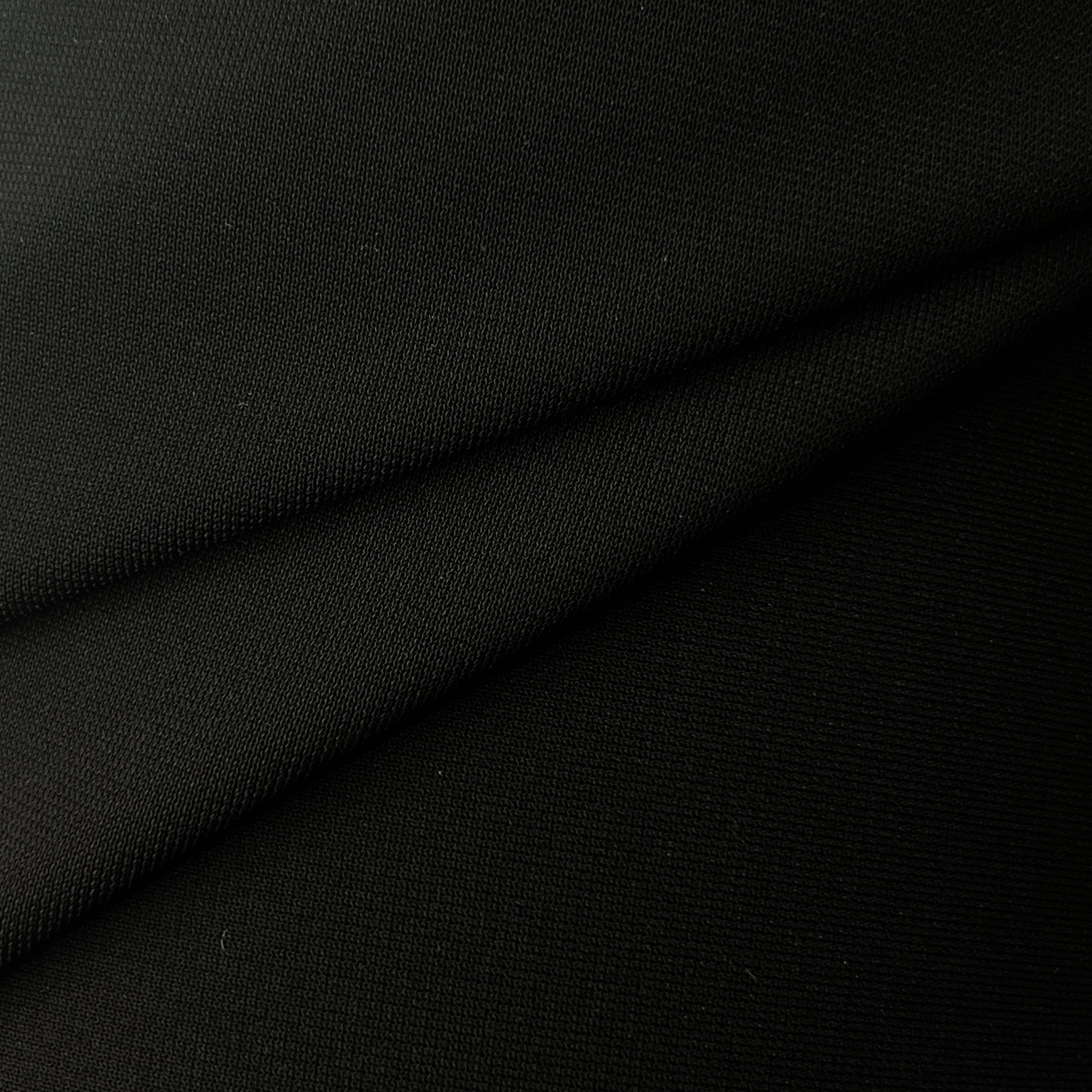 Close-up of black fabric with a subtle texture