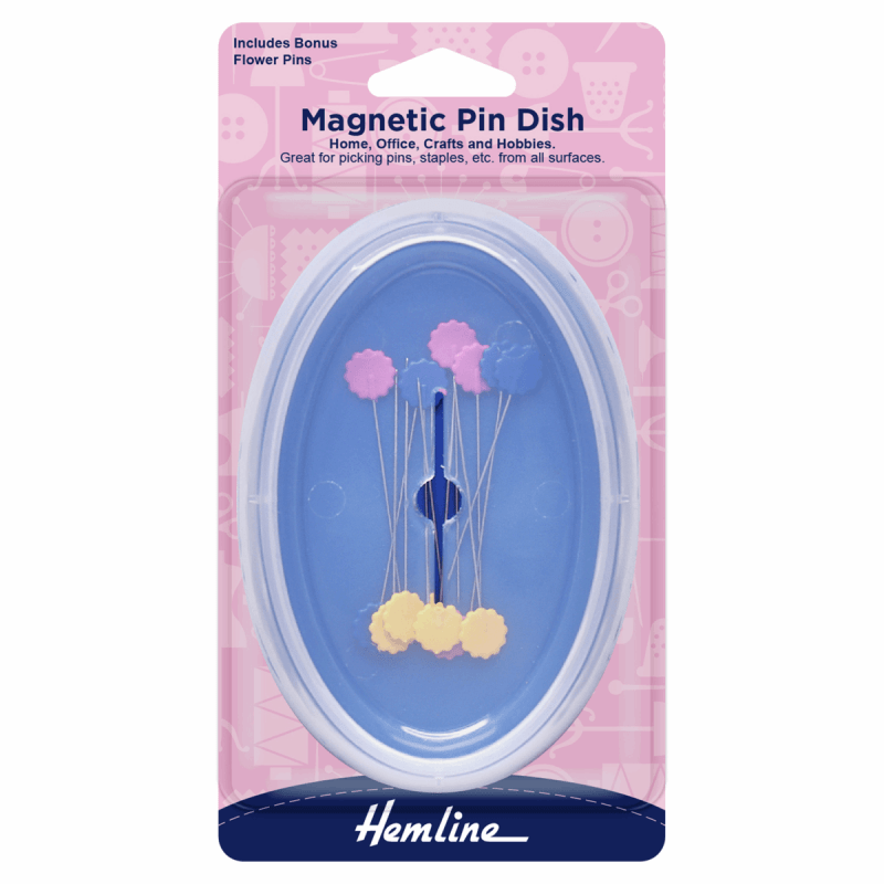 Hemline Magnetic Pin Dish – Purple Sewing Accessory Organizer