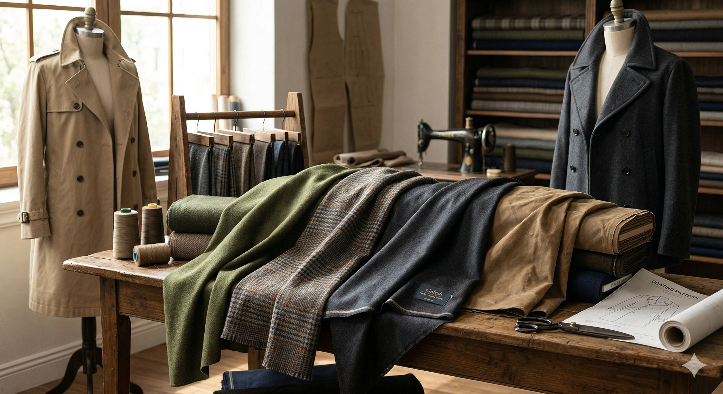 Coat coating fabric