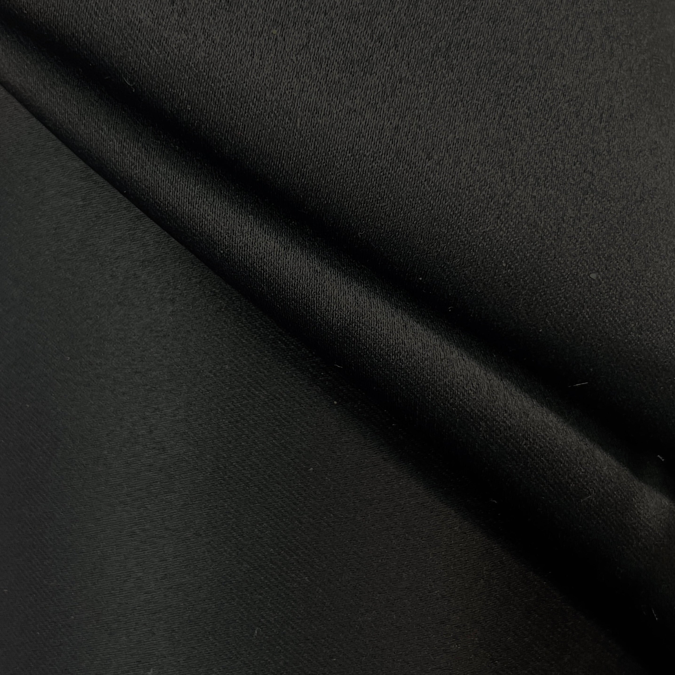 Close-up of black fabric with a slight texture