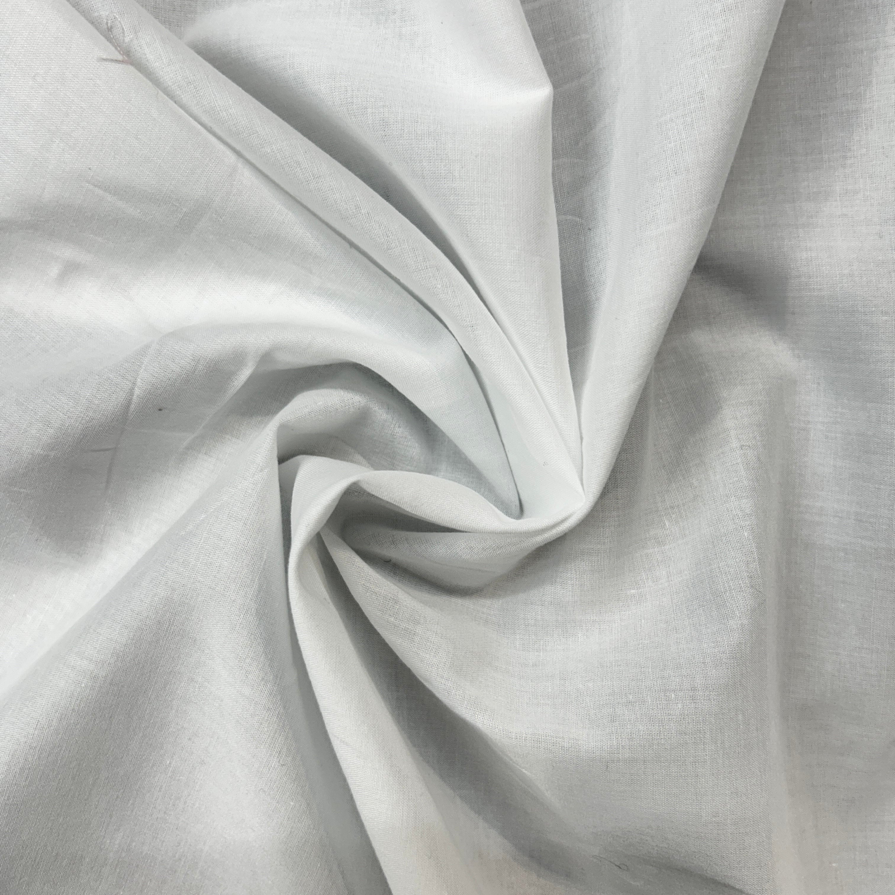 Close-up of gray fabric with folds