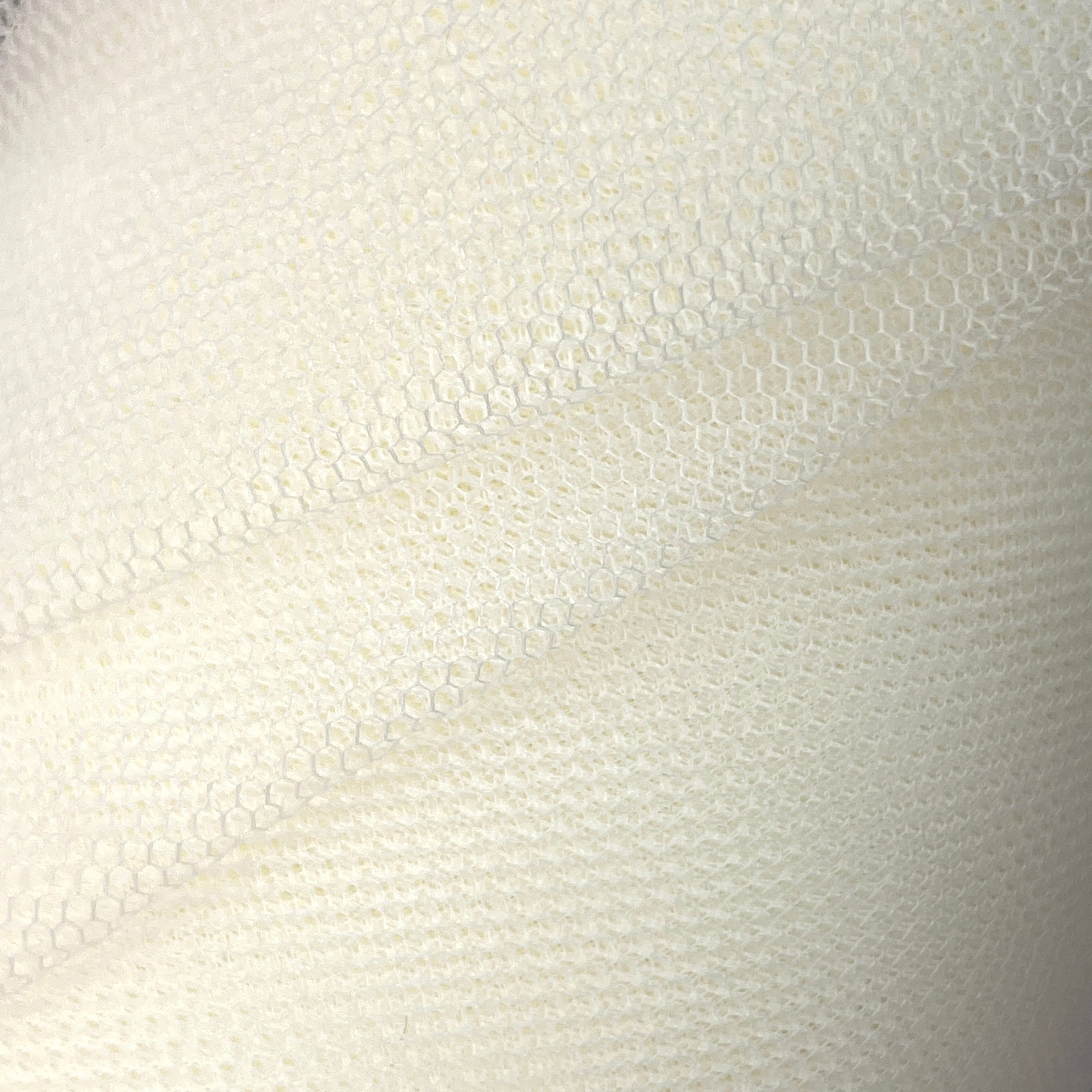 Close-up of white textured fabric