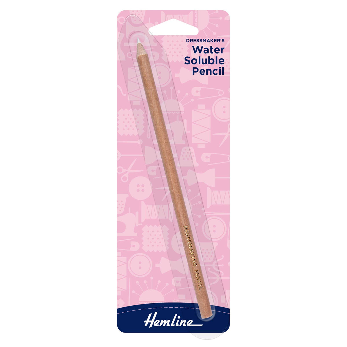 Hemline Water Soluble Pencil - White