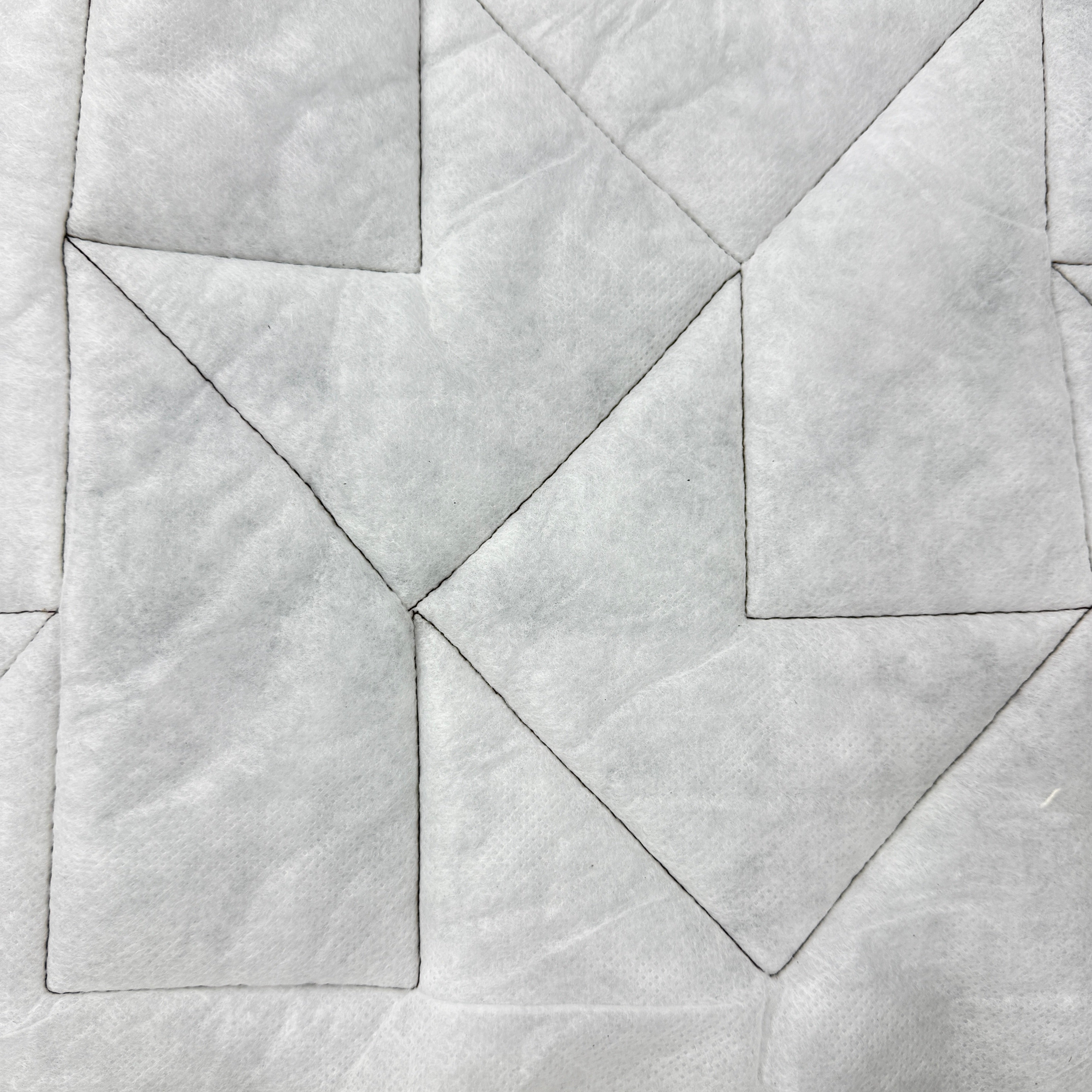 Dark Brown Double Sided Padded Quilted Material Fabric With White Back | SALEXMA444