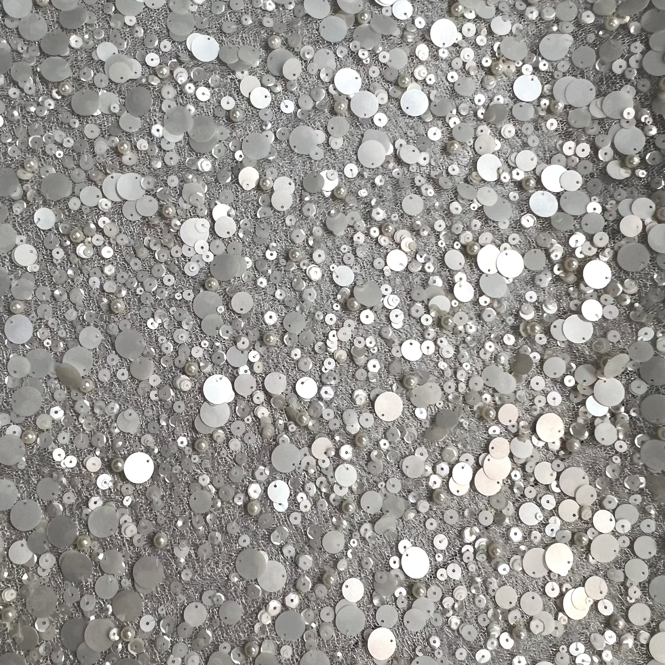 Pearl & Sequence Beaded Mesh AE036 AI/E/43197