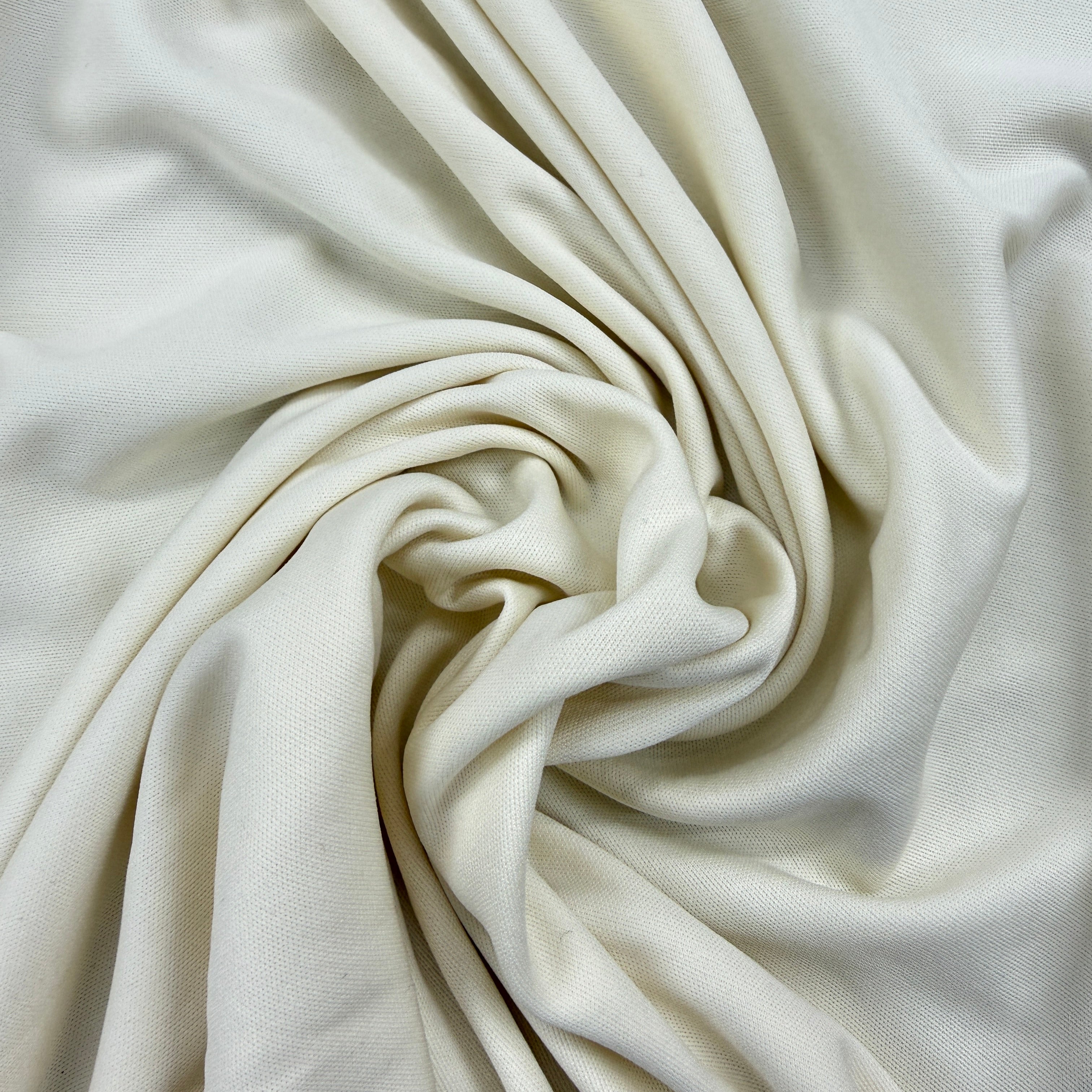 Cream Polyester Jersey 