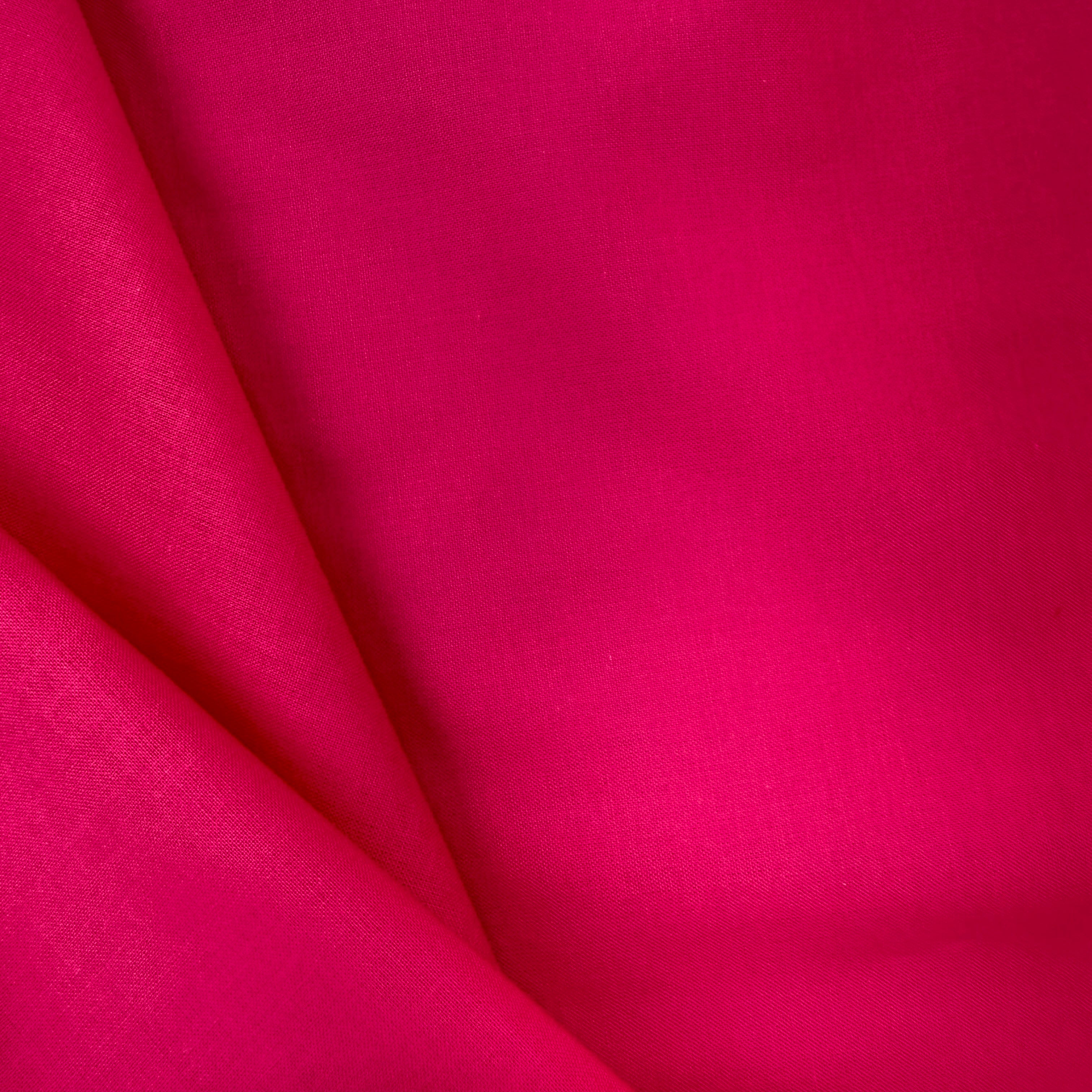 Hot Pink Pure Cotton Solid Color Sewing Fabric | SALEXM455