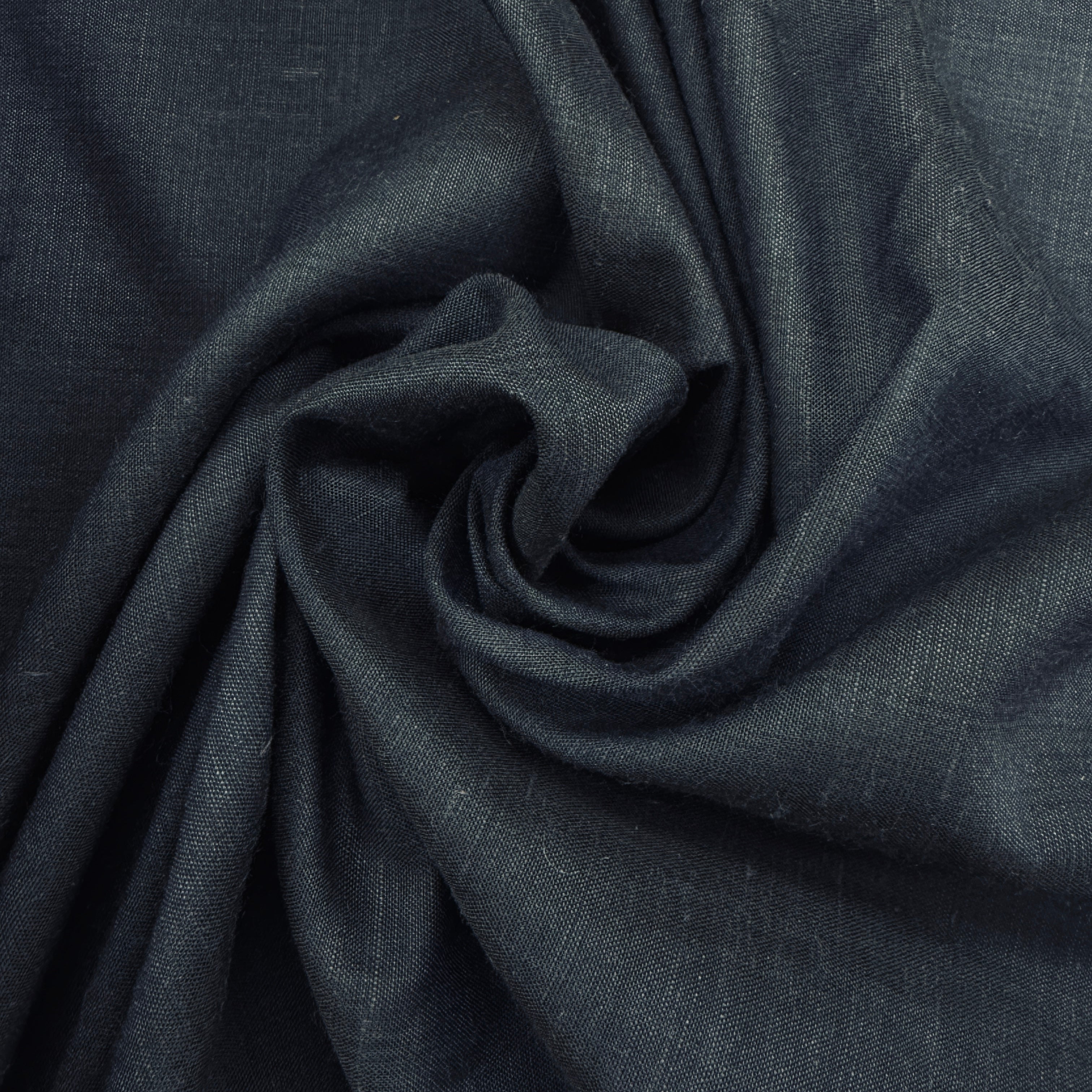 Navy Poly-Cotton Blend Textile Remnant Off-Cut | SALEXMA456