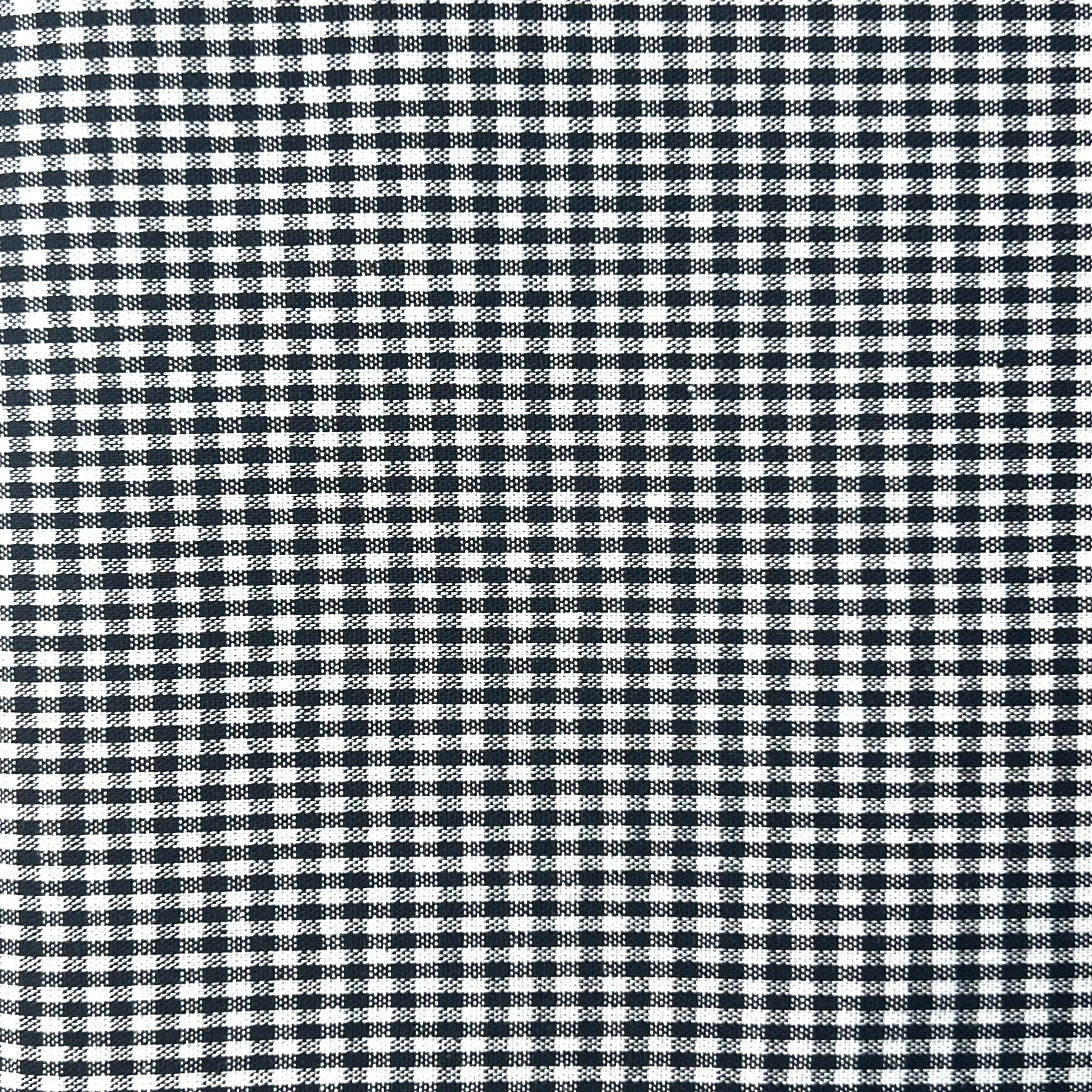 Black Checks 100% Cotton Poplin Fabric | NB069 05581